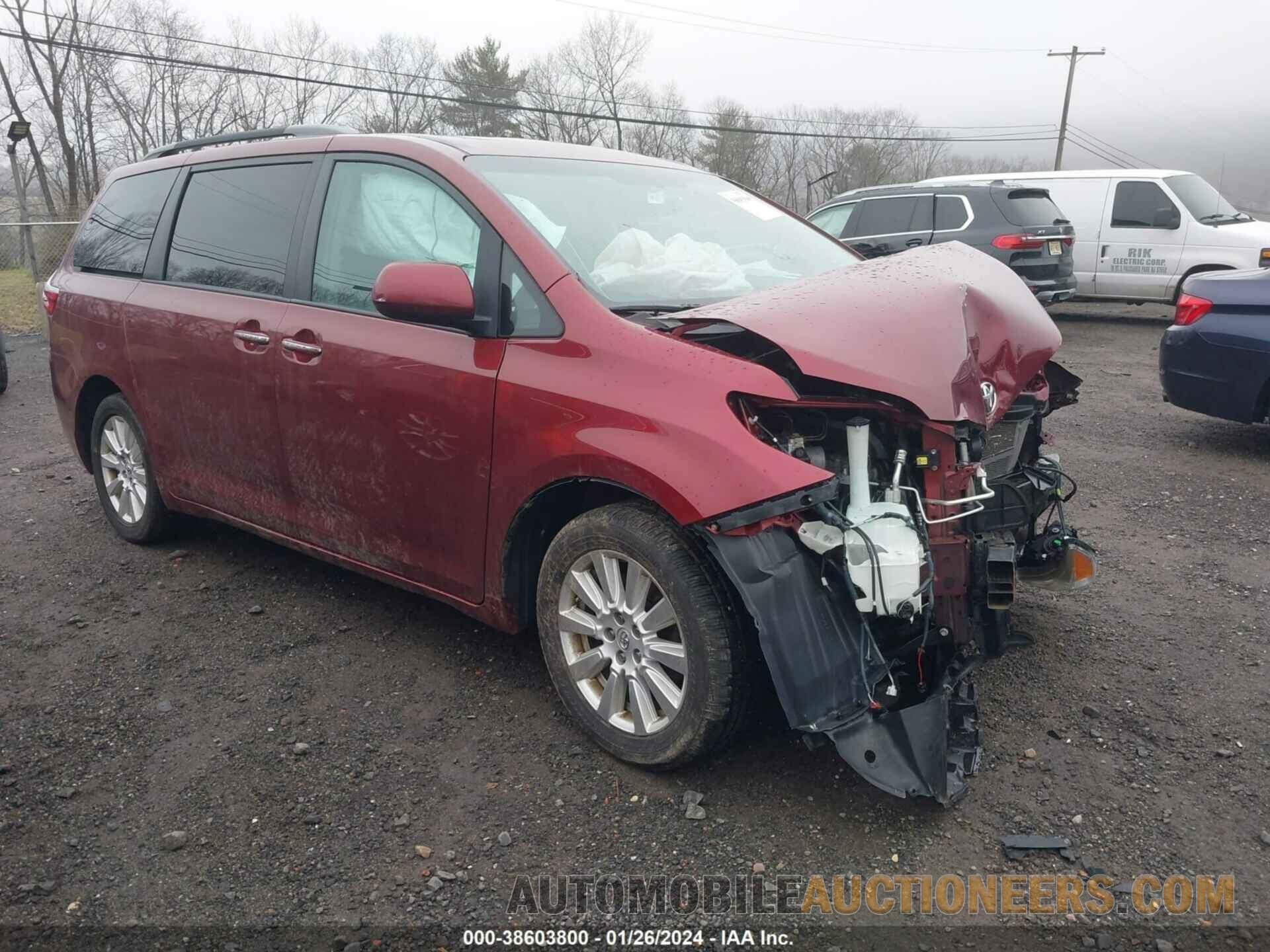 5TDDZ3DC3HS159617 TOYOTA SIENNA 2017