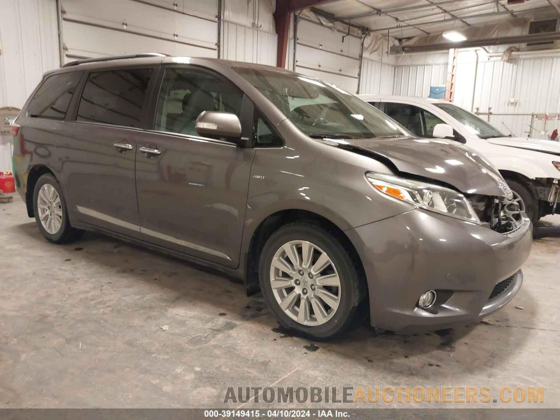 5TDDZ3DC3HS167121 TOYOTA SIENNA 2017