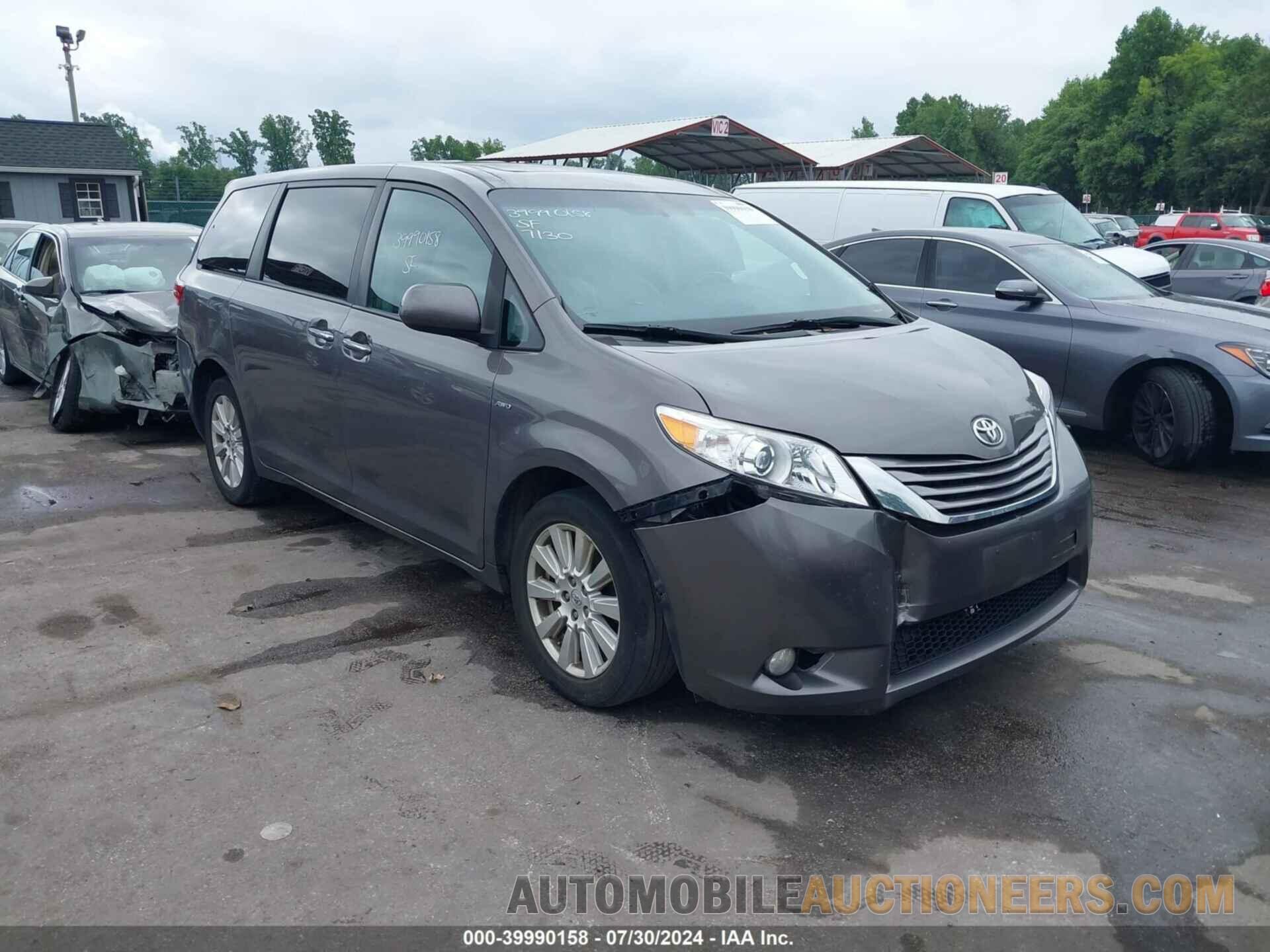 5TDDZ3DC3HS170472 TOYOTA SIENNA 2017