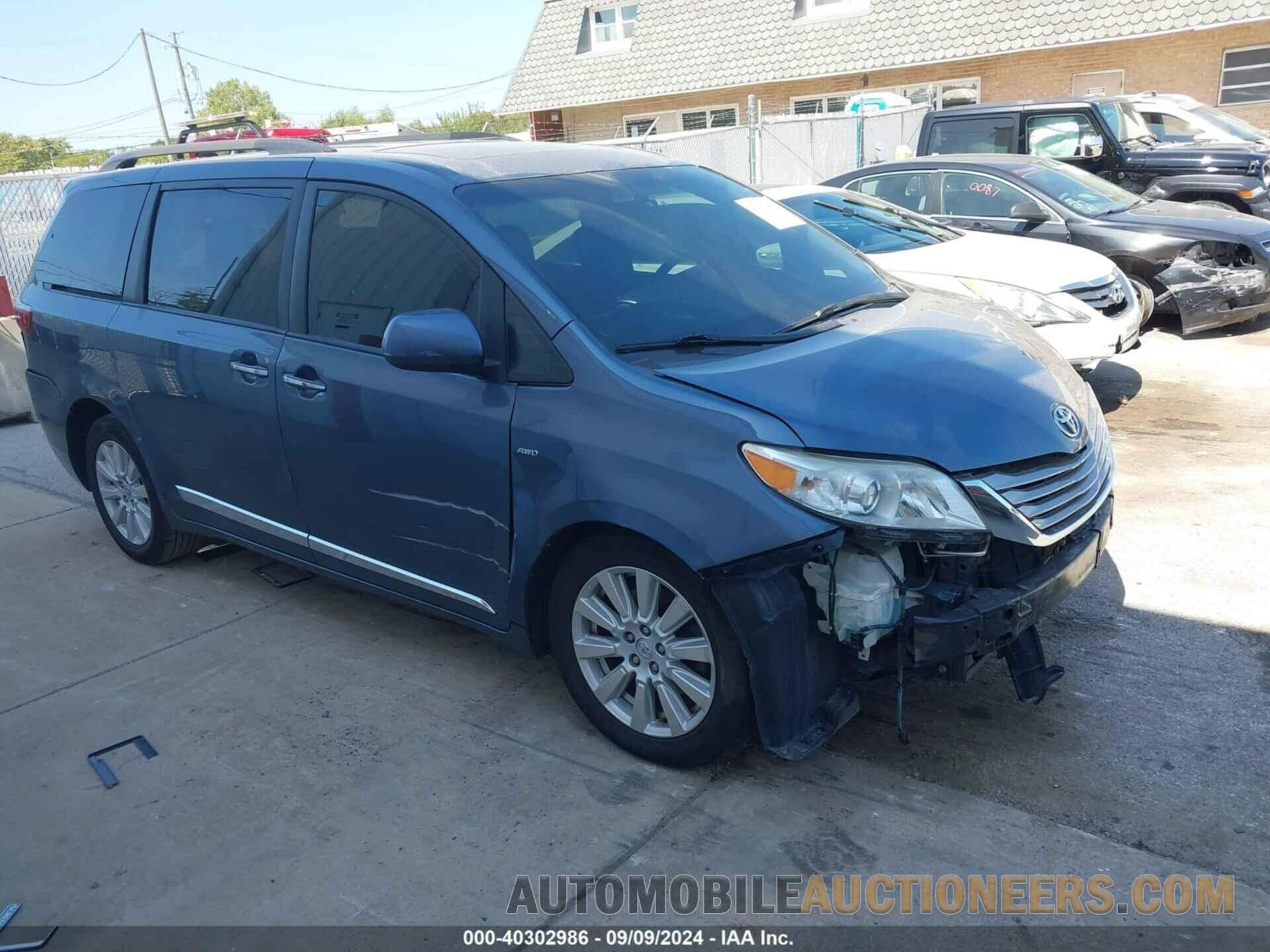 5TDDZ3DC3HS172805 TOYOTA SIENNA 2017