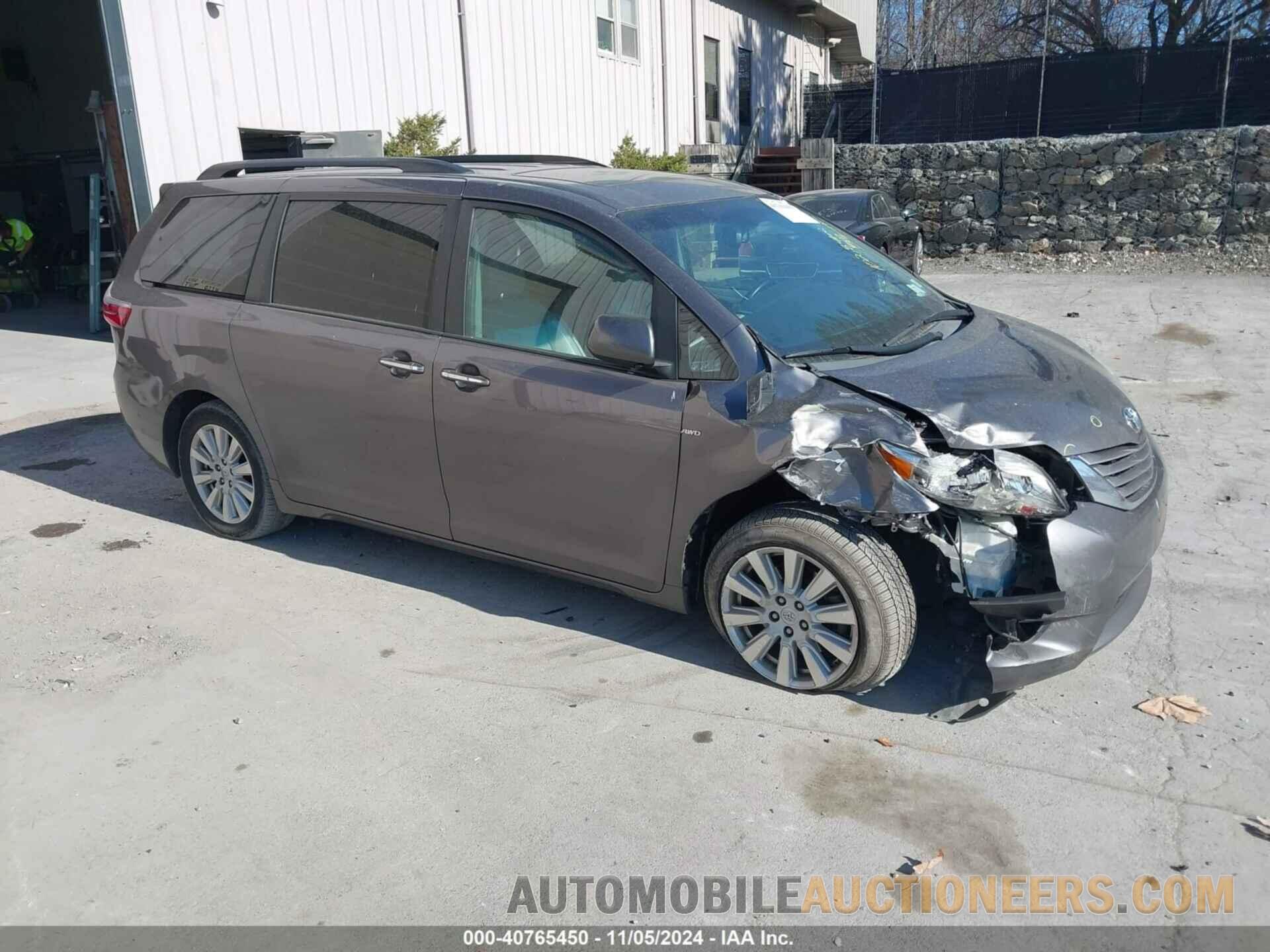 5TDDZ3DC3HS176496 TOYOTA SIENNA 2017