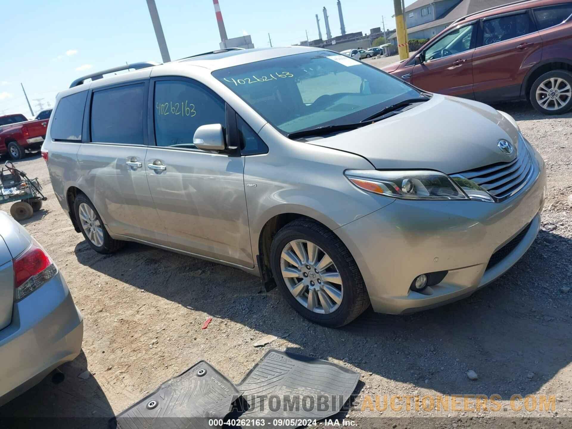 5TDDZ3DC4HS155625 TOYOTA SIENNA 2017