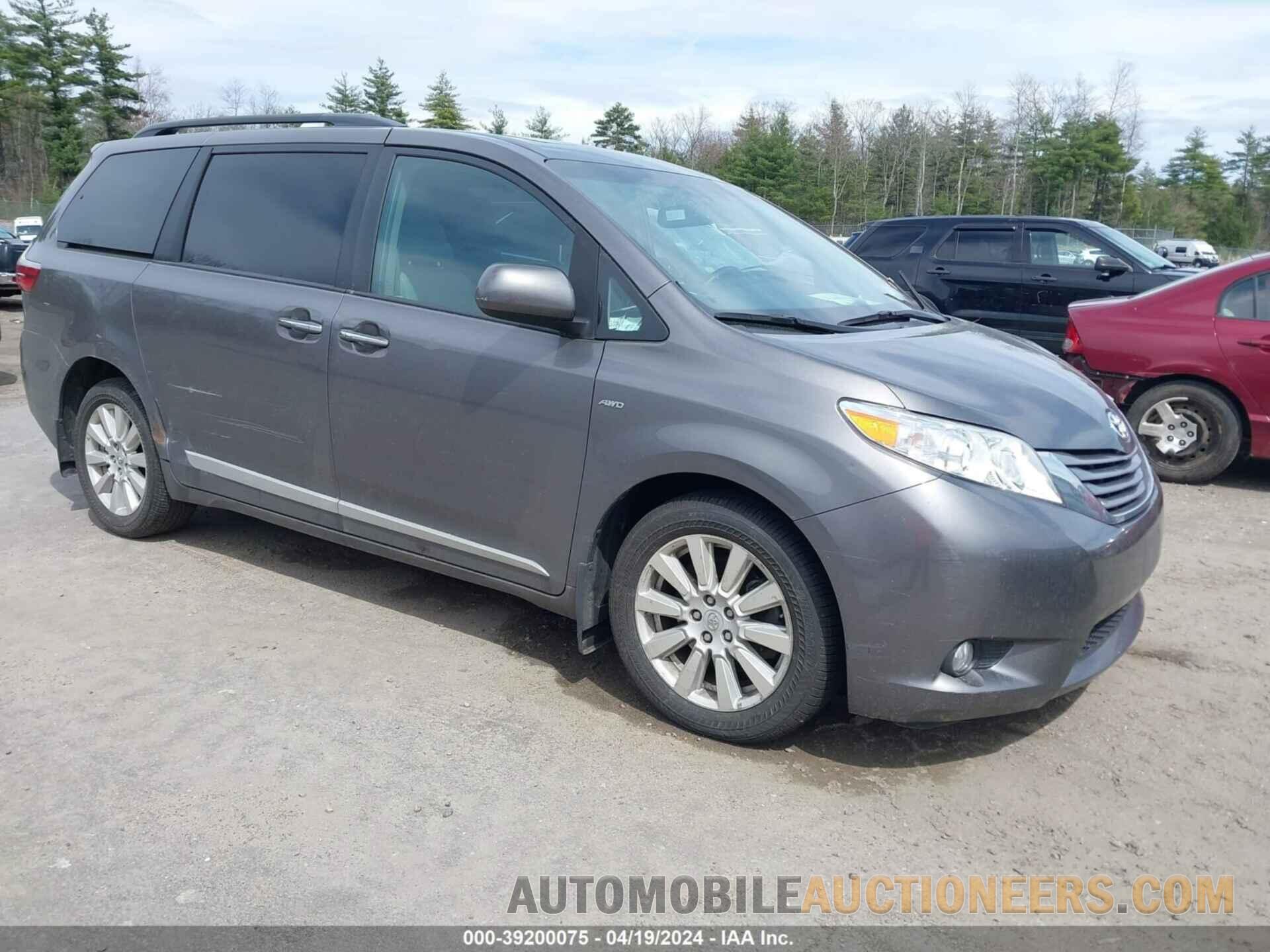 5TDDZ3DC4HS186390 TOYOTA SIENNA 2017