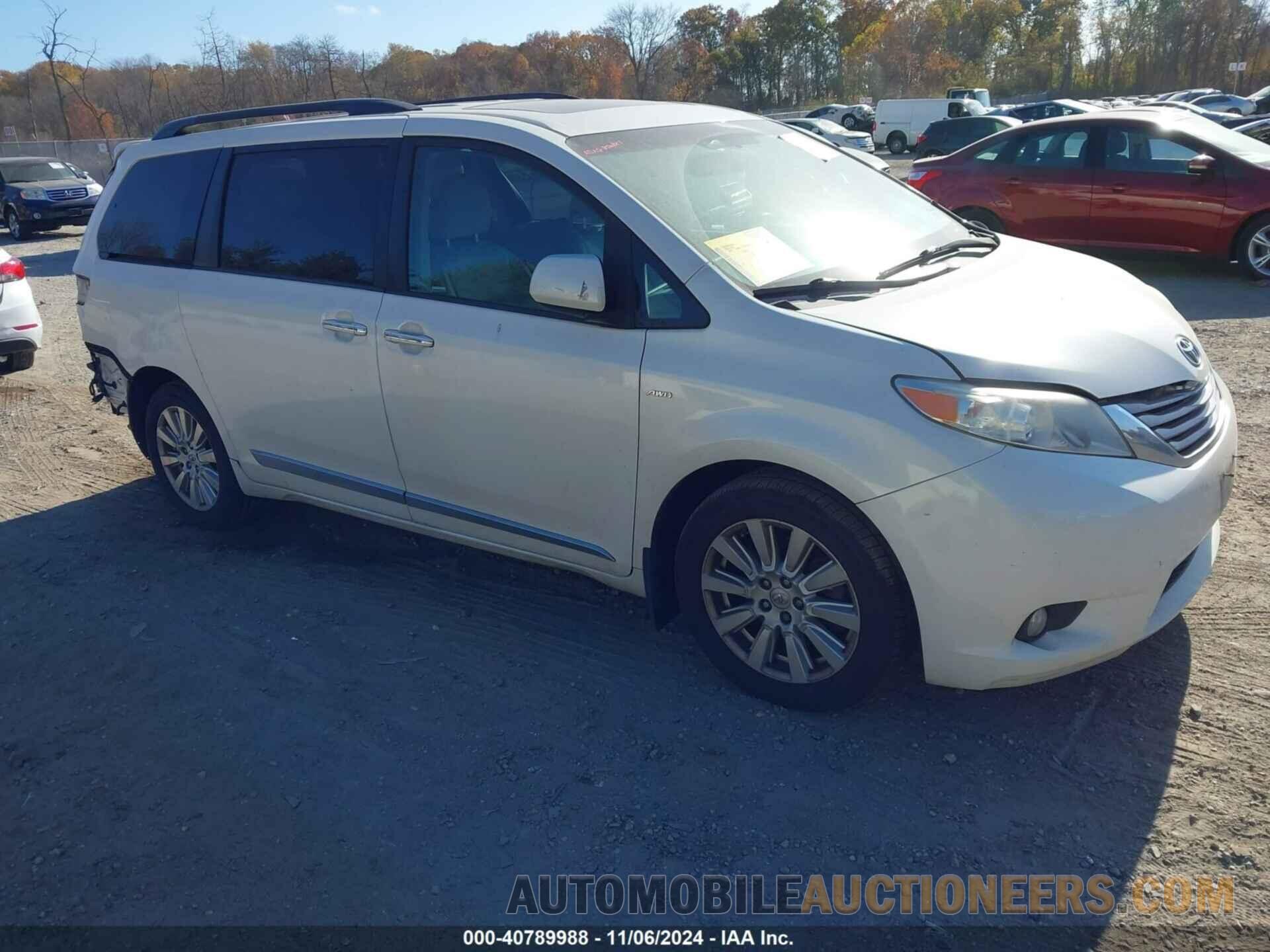 5TDDZ3DC5HS149199 TOYOTA SIENNA 2017