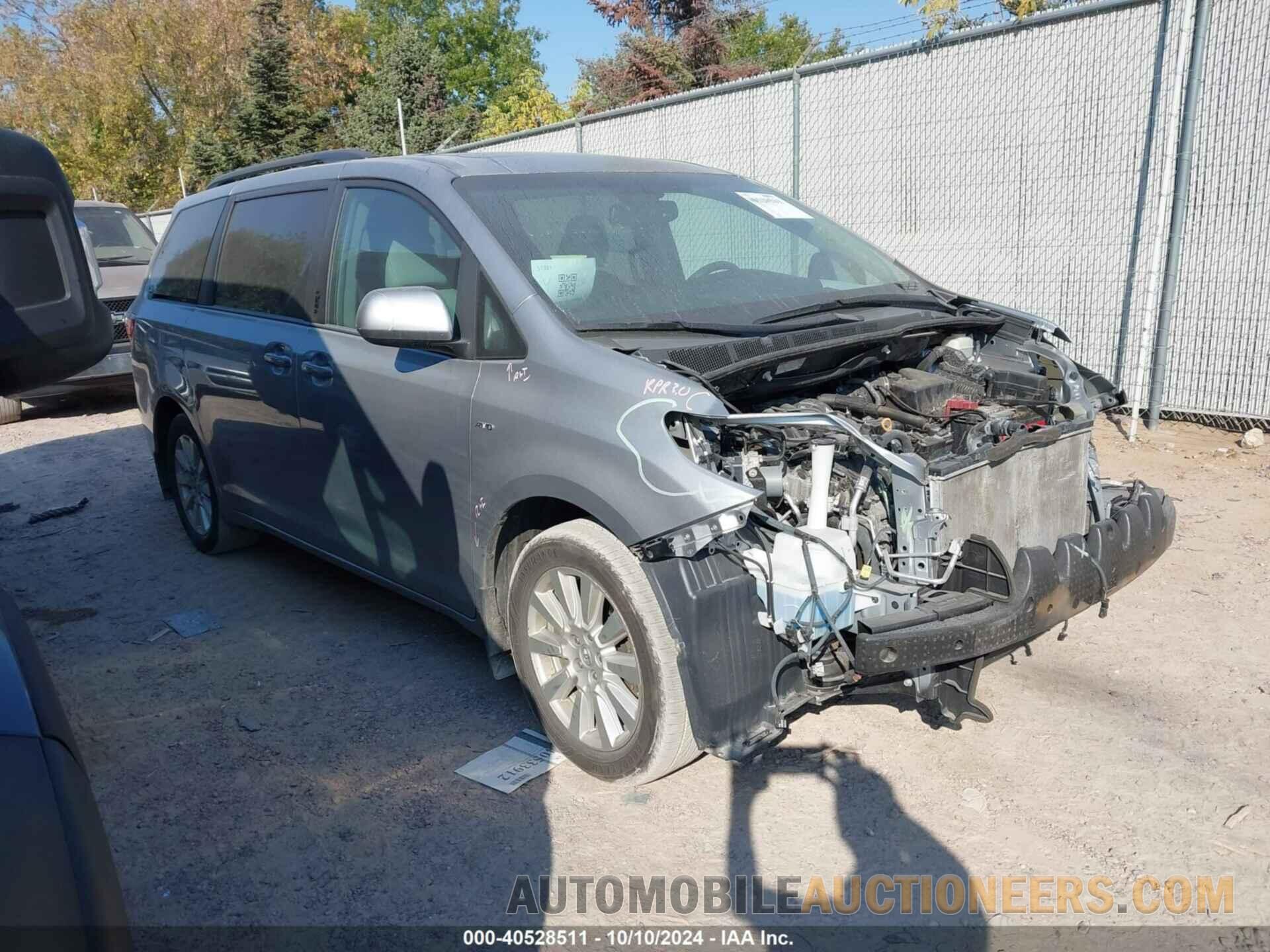 5TDDZ3DC5HS166231 TOYOTA SIENNA 2017