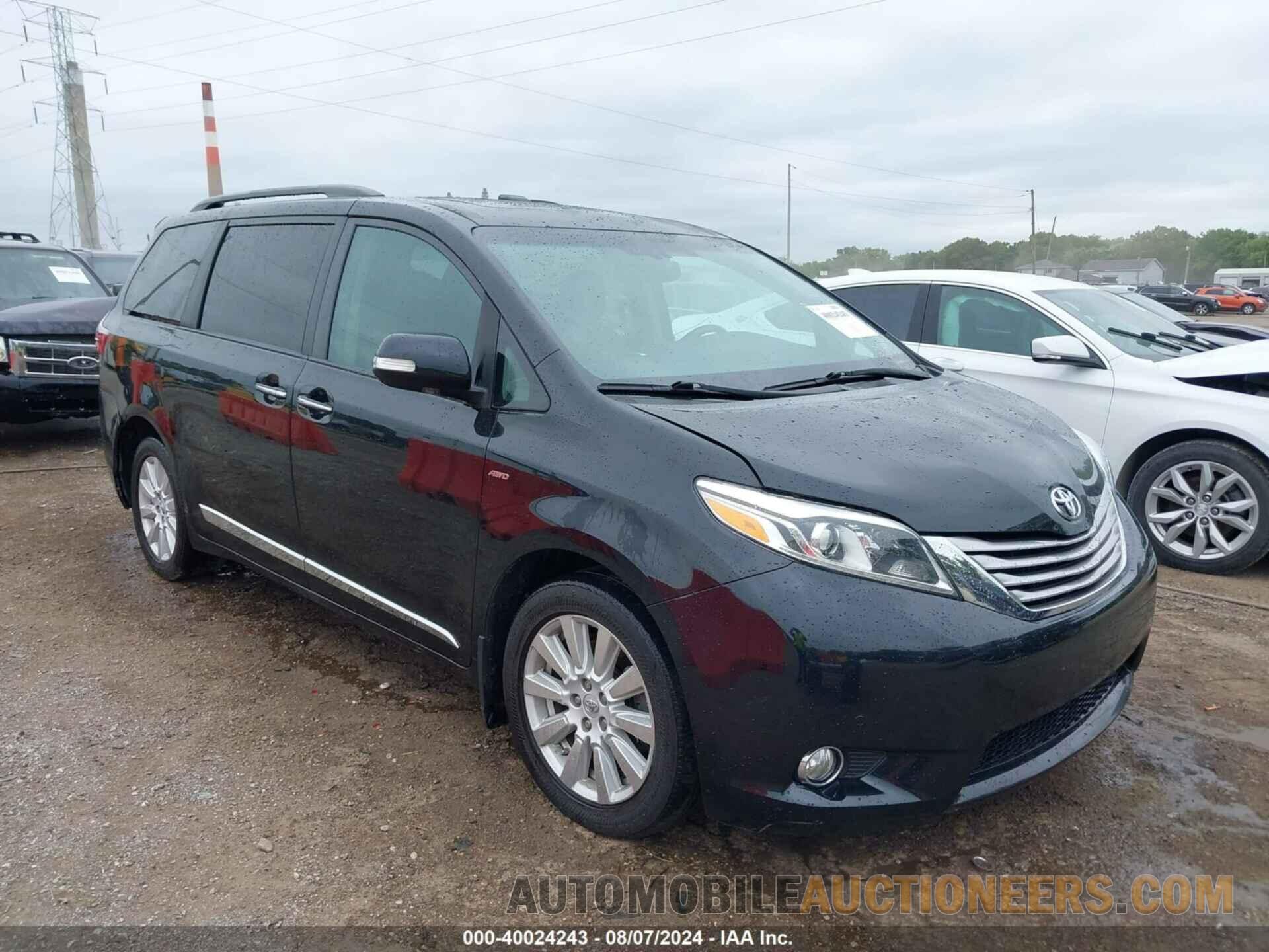 5TDDZ3DC5HS180730 TOYOTA SIENNA 2017