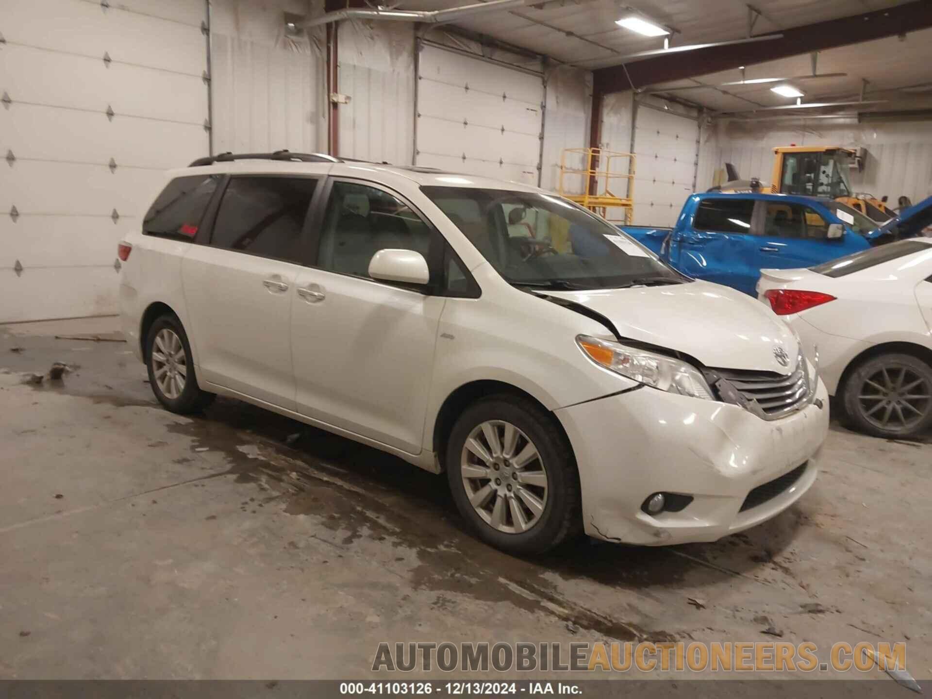 5TDDZ3DC6HS175987 TOYOTA SIENNA 2017