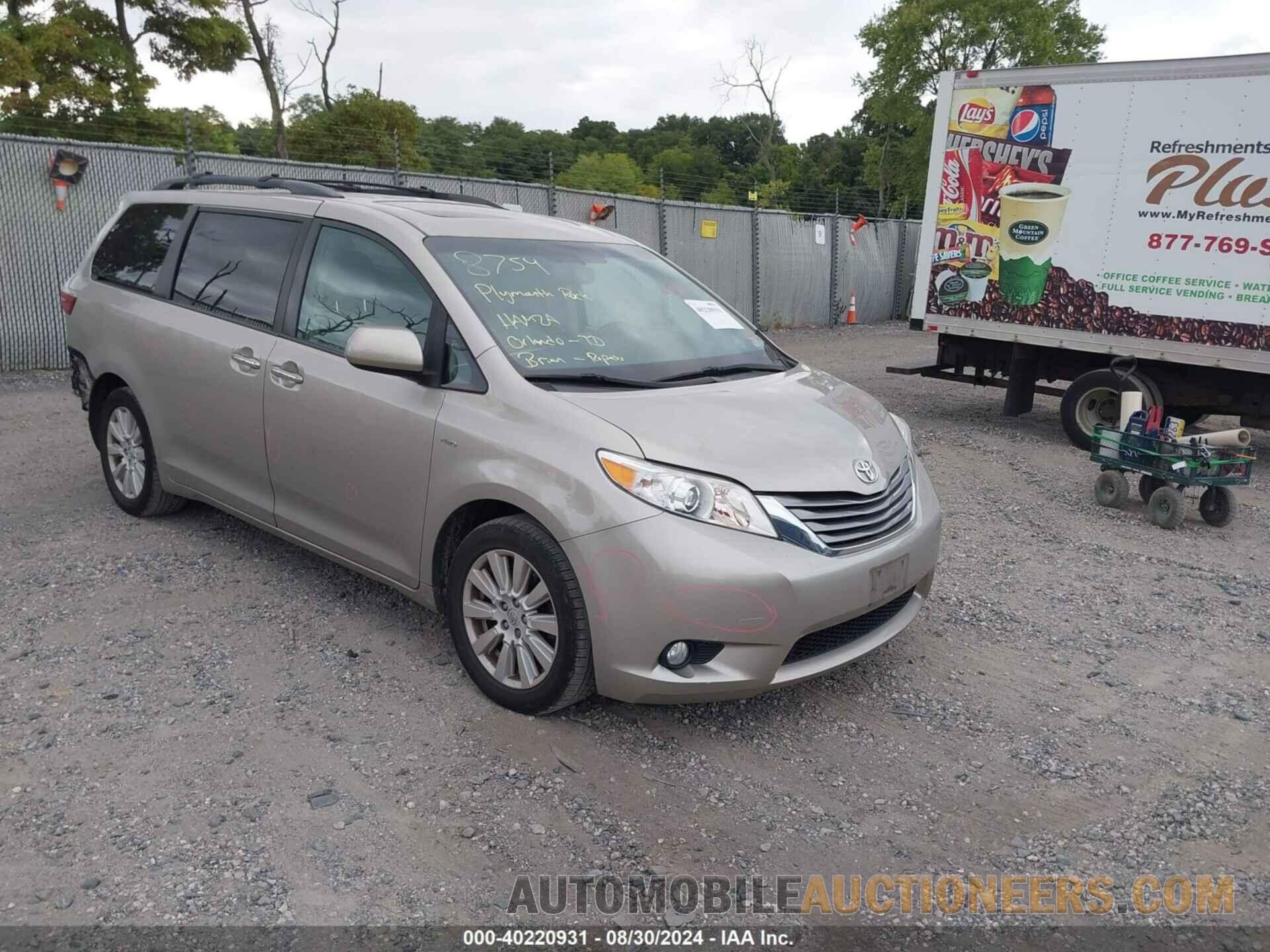 5TDDZ3DC6HS180753 TOYOTA SIENNA 2017