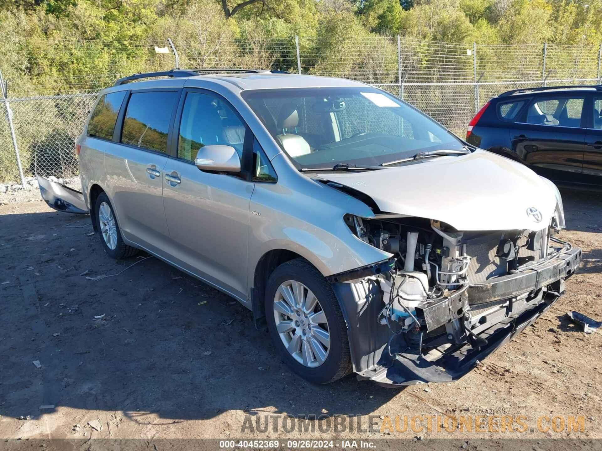 5TDDZ3DC7HS159863 TOYOTA SIENNA 2017