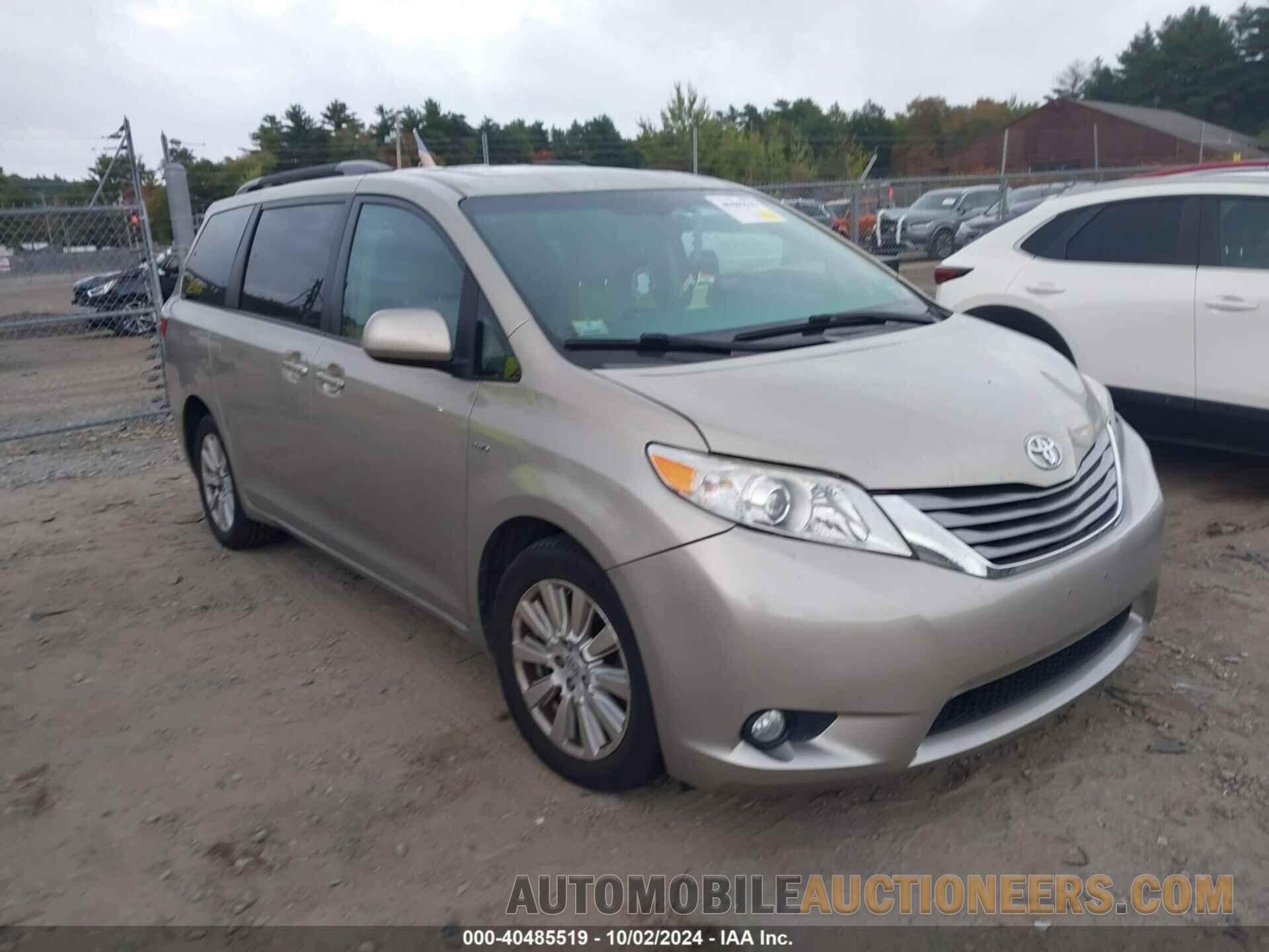 5TDDZ3DC7HS184567 TOYOTA SIENNA 2017