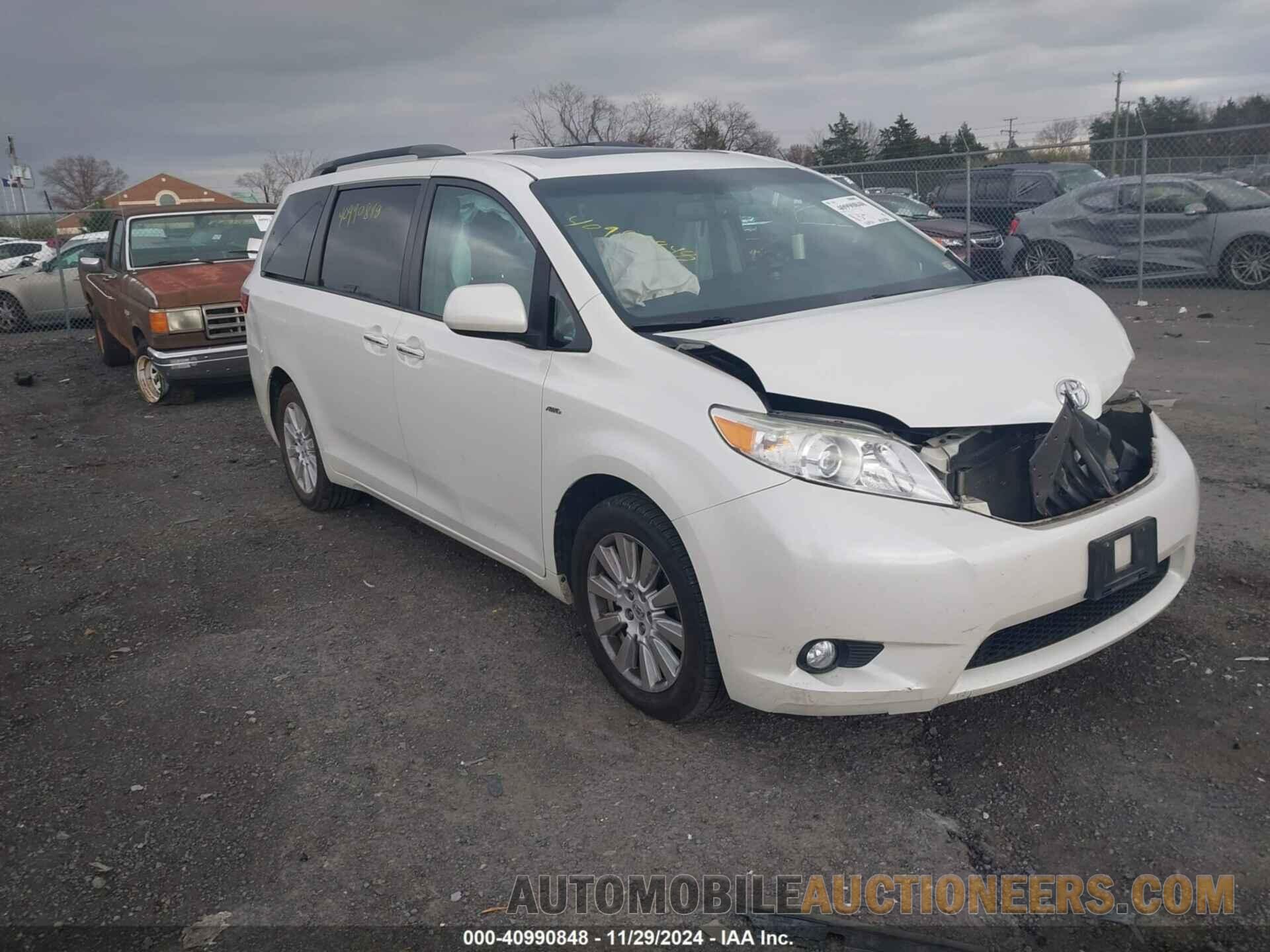 5TDDZ3DC8HS165333 TOYOTA SIENNA 2017