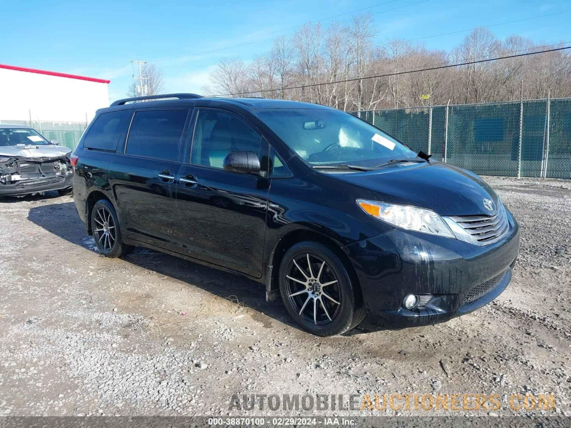 5TDDZ3DC8HS177854 TOYOTA SIENNA 2017