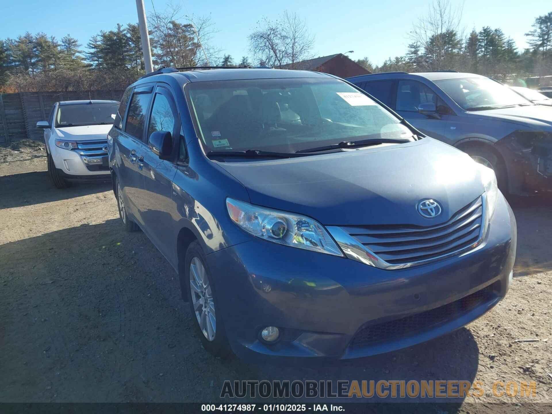 5TDDZ3DC8HS182553 TOYOTA SIENNA 2017