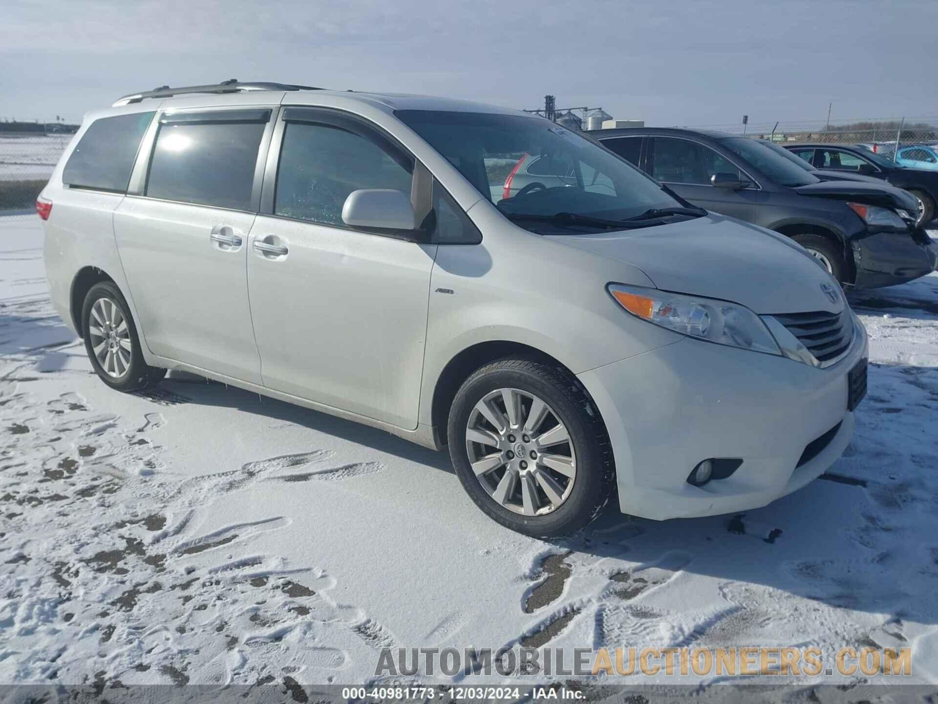 5TDDZ3DC9HS150100 TOYOTA SIENNA 2017