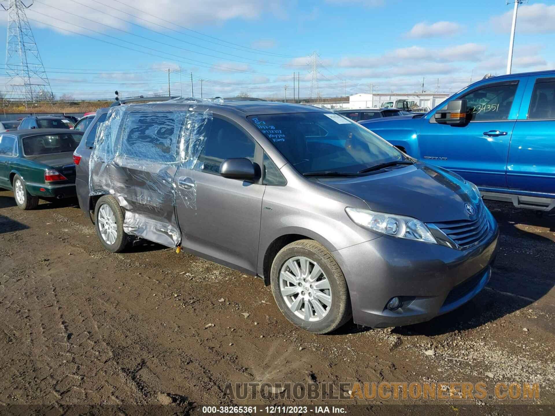 5TDDZ3DC9HS172257 TOYOTA SIENNA 2017