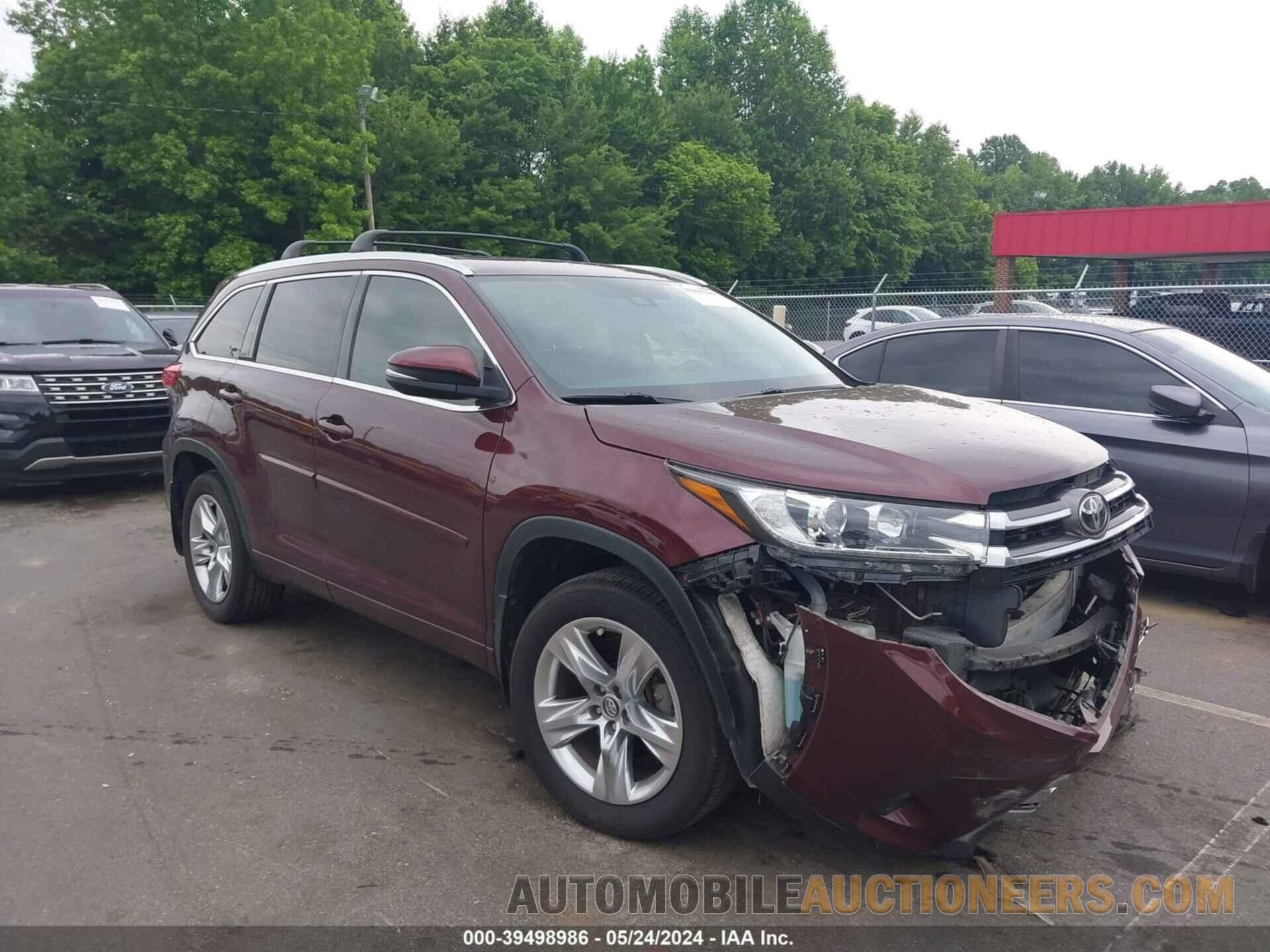 5TDDZRFH0KS704000 TOYOTA HIGHLANDER 2019