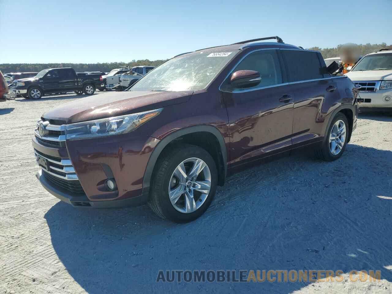 5TDDZRFH1HS385358 TOYOTA HIGHLANDER 2017