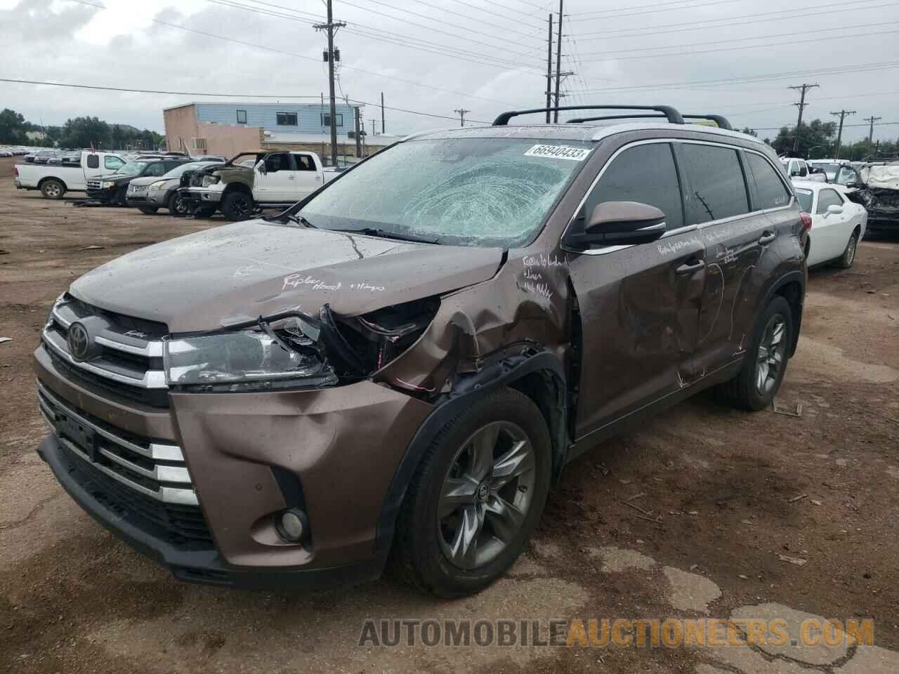 5TDDZRFH2HS481211 TOYOTA HIGHLANDER 2017