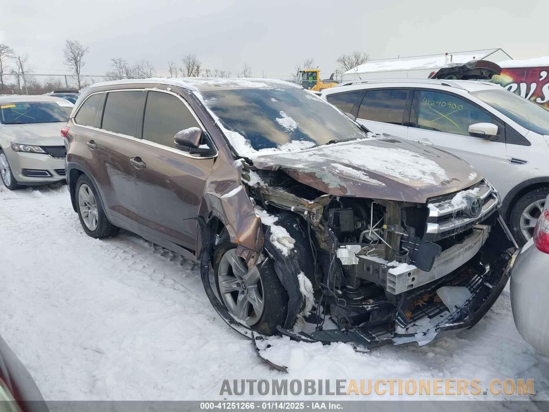 5TDDZRFH3HS395812 TOYOTA HIGHLANDER 2017