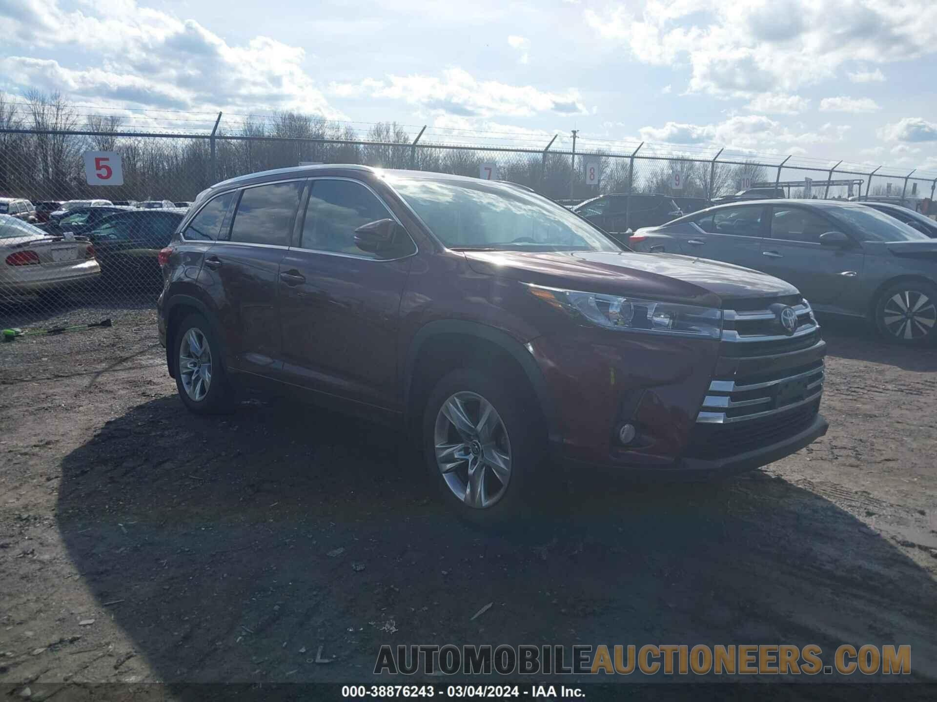 5TDDZRFH4HS384849 TOYOTA HIGHLANDER 2017