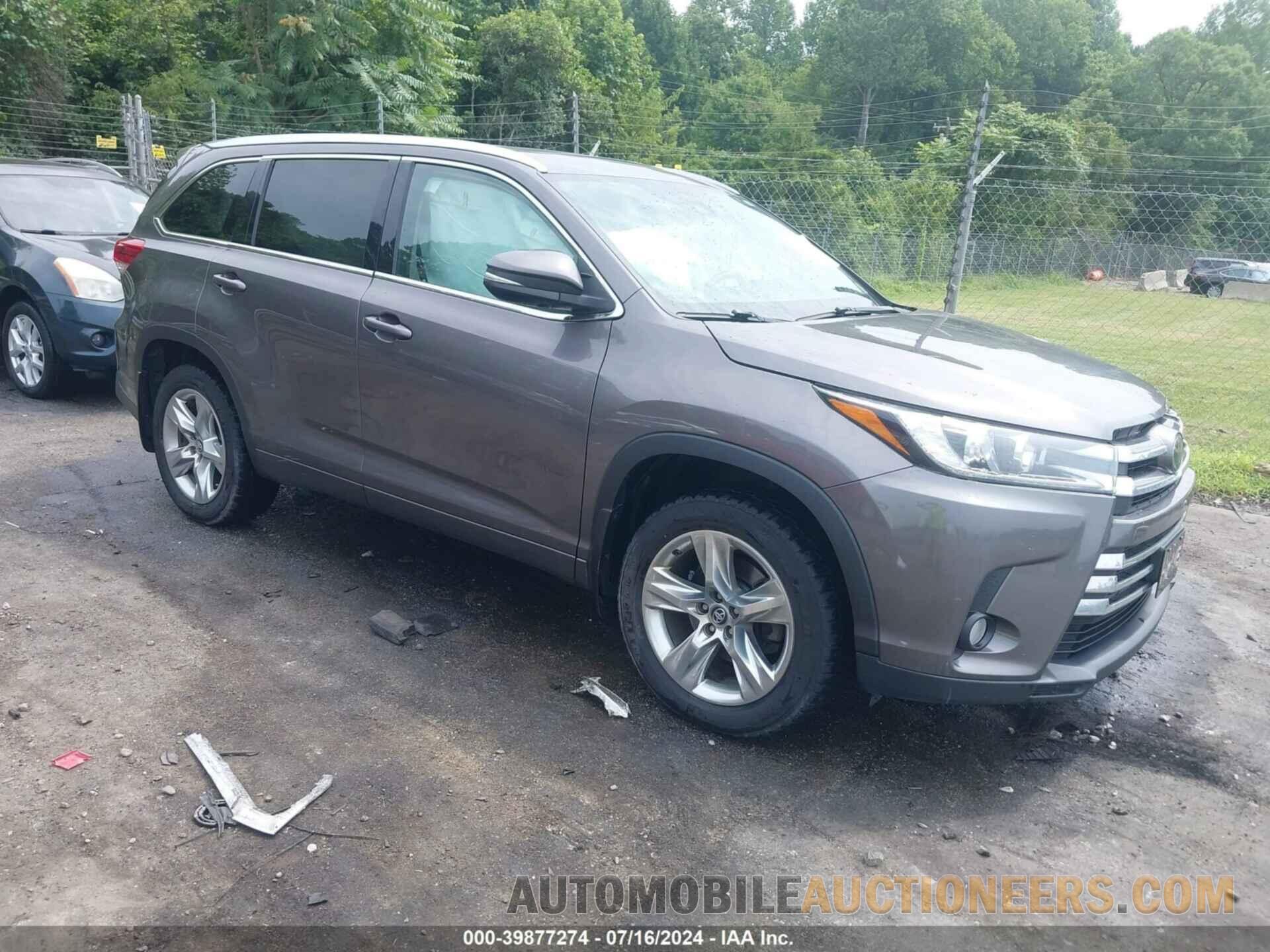 5TDDZRFH5HS413033 TOYOTA HIGHLANDER 2017