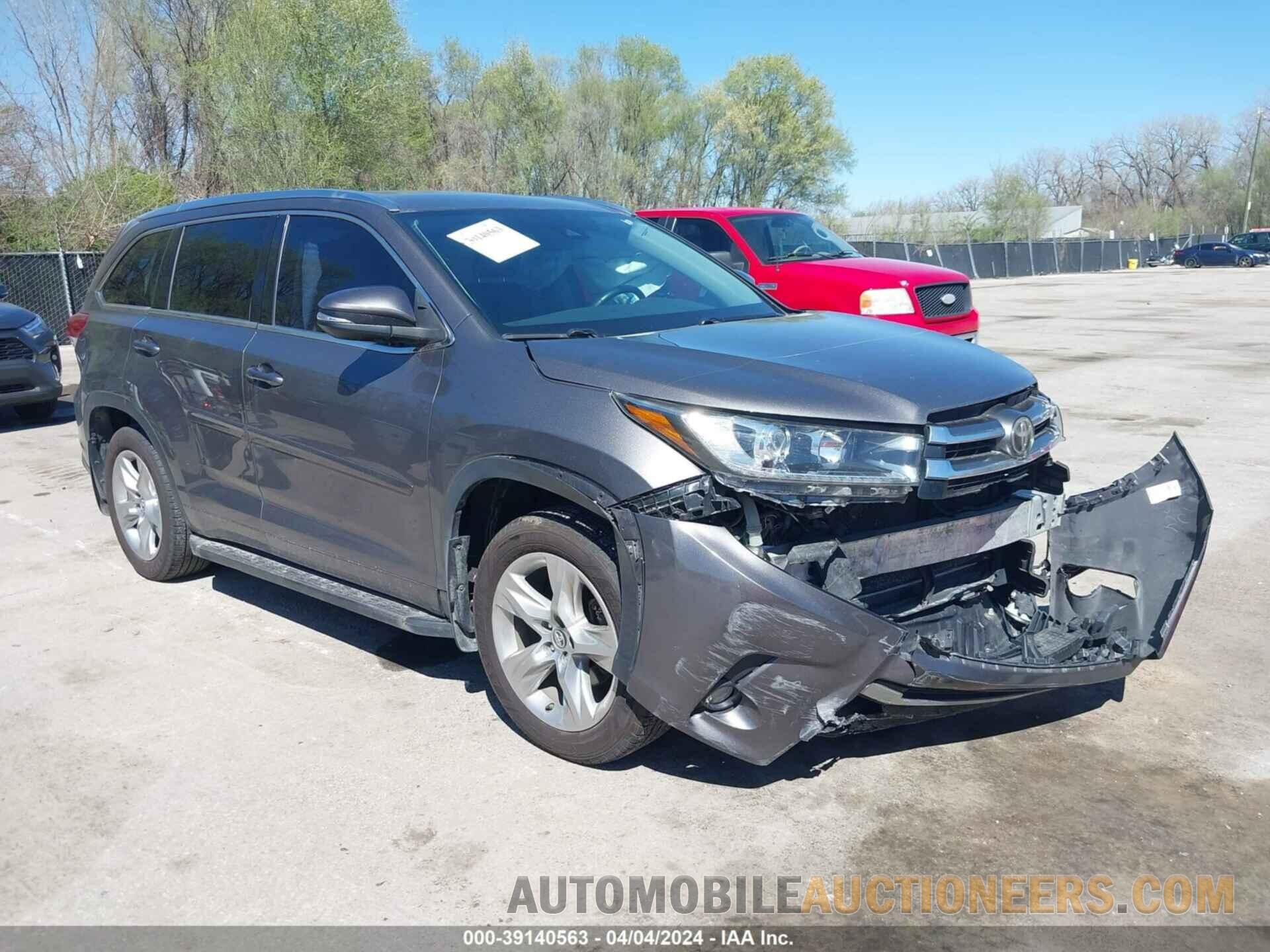 5TDDZRFH5HS431452 TOYOTA HIGHLANDER 2017