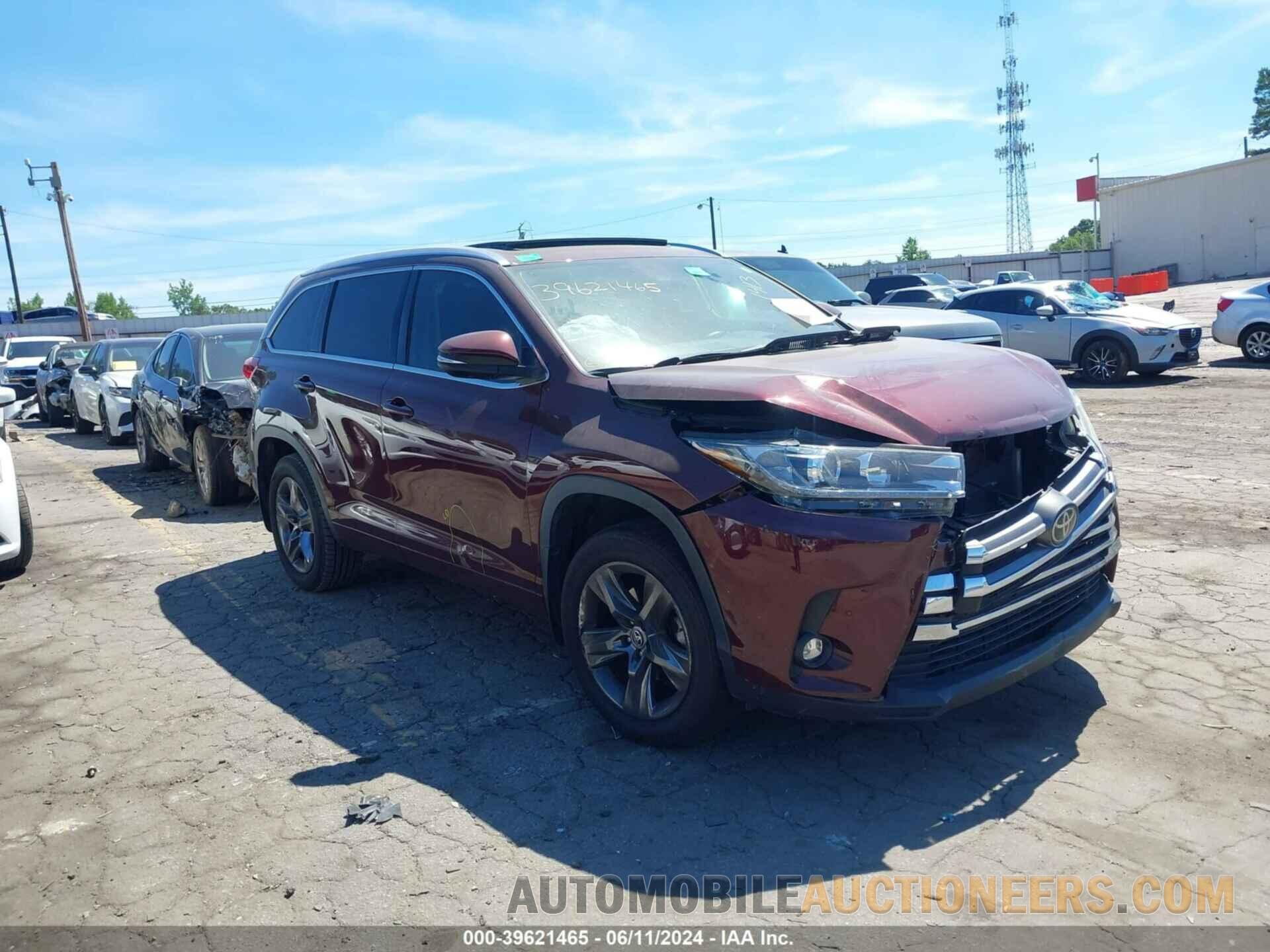 5TDDZRFH5KS711413 TOYOTA HIGHLANDER 2019