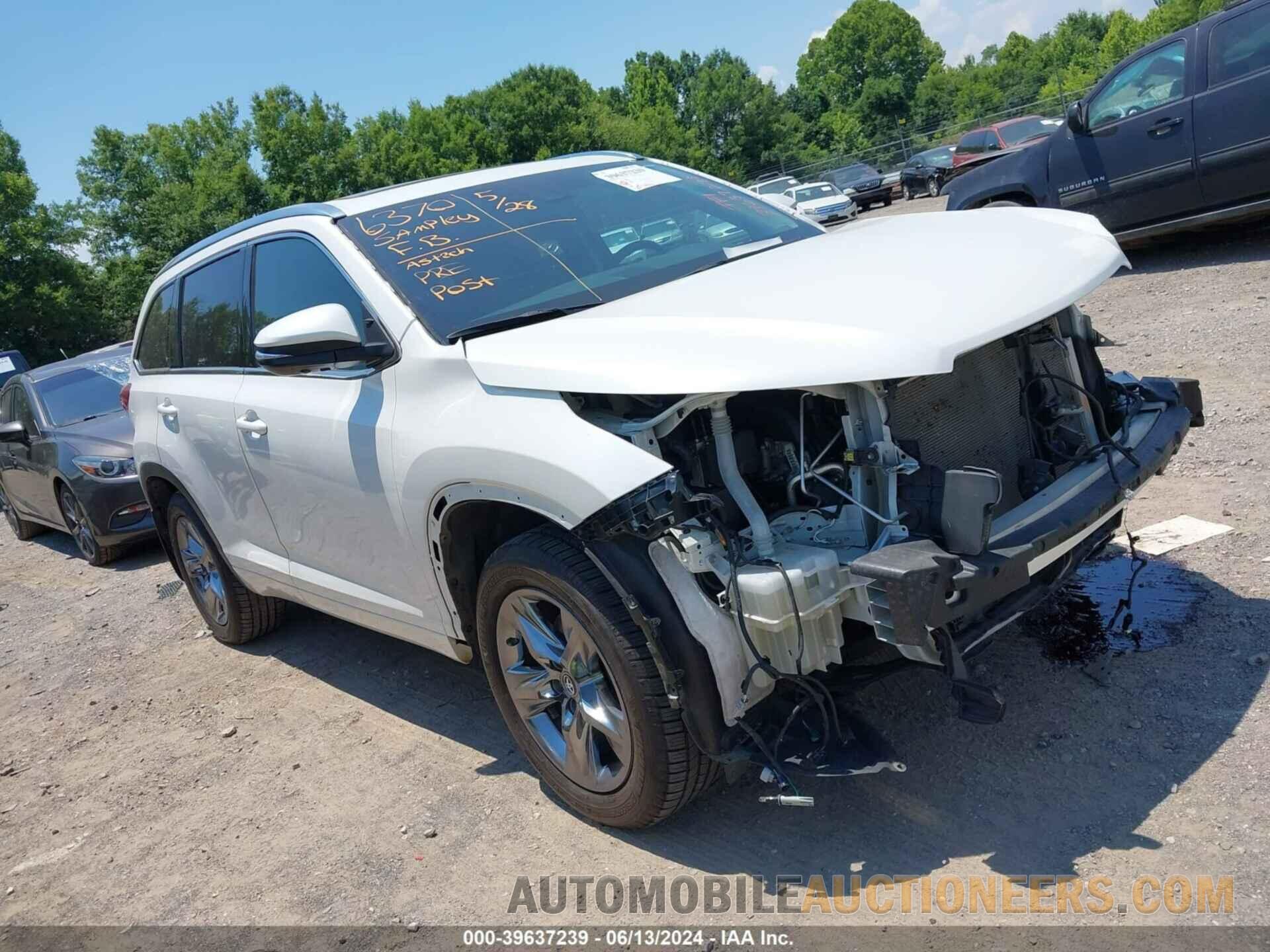 5TDDZRFH5KS731824 TOYOTA HIGHLANDER 2019