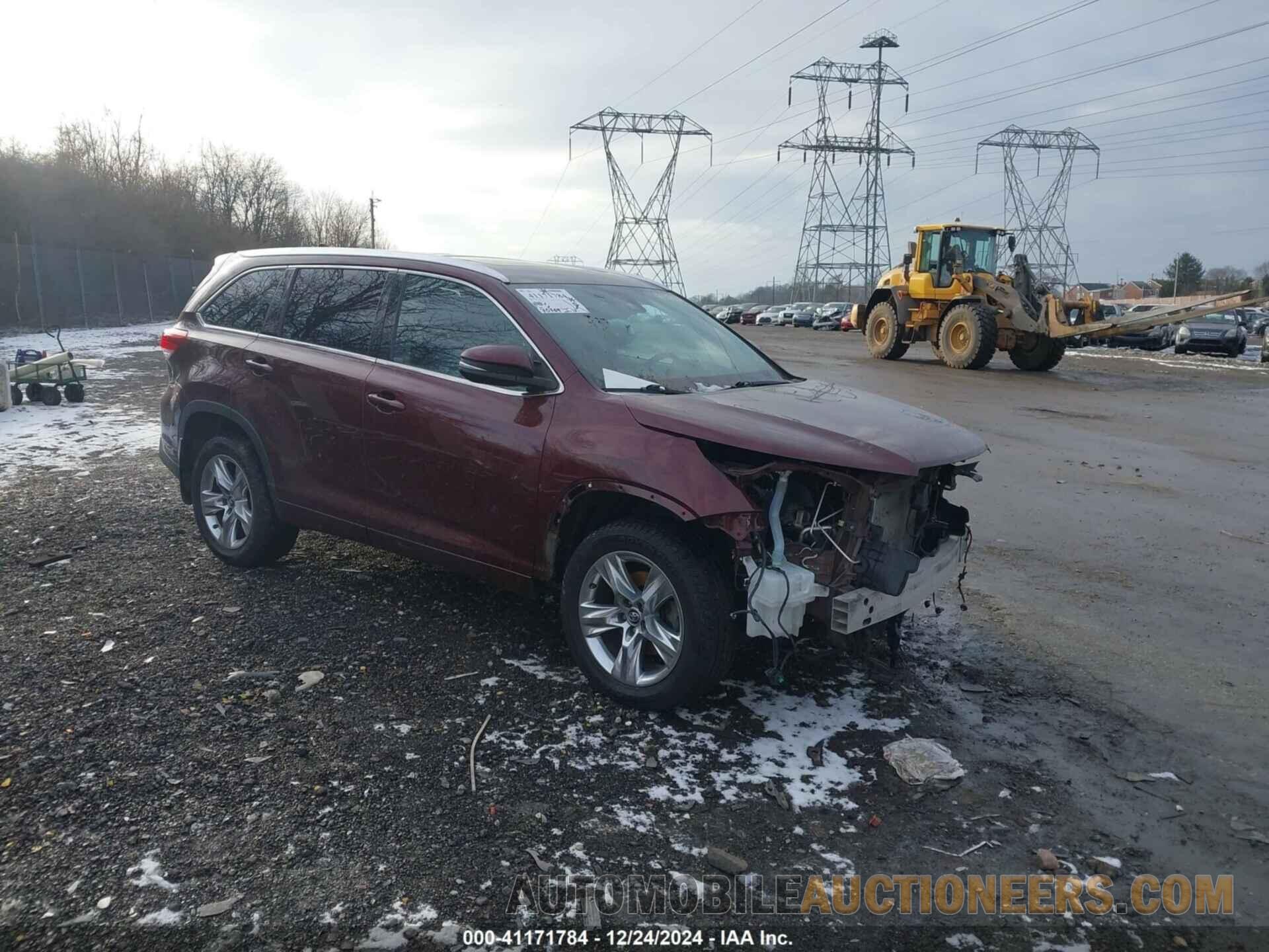 5TDDZRFH5KS915838 TOYOTA HIGHLANDER 2019