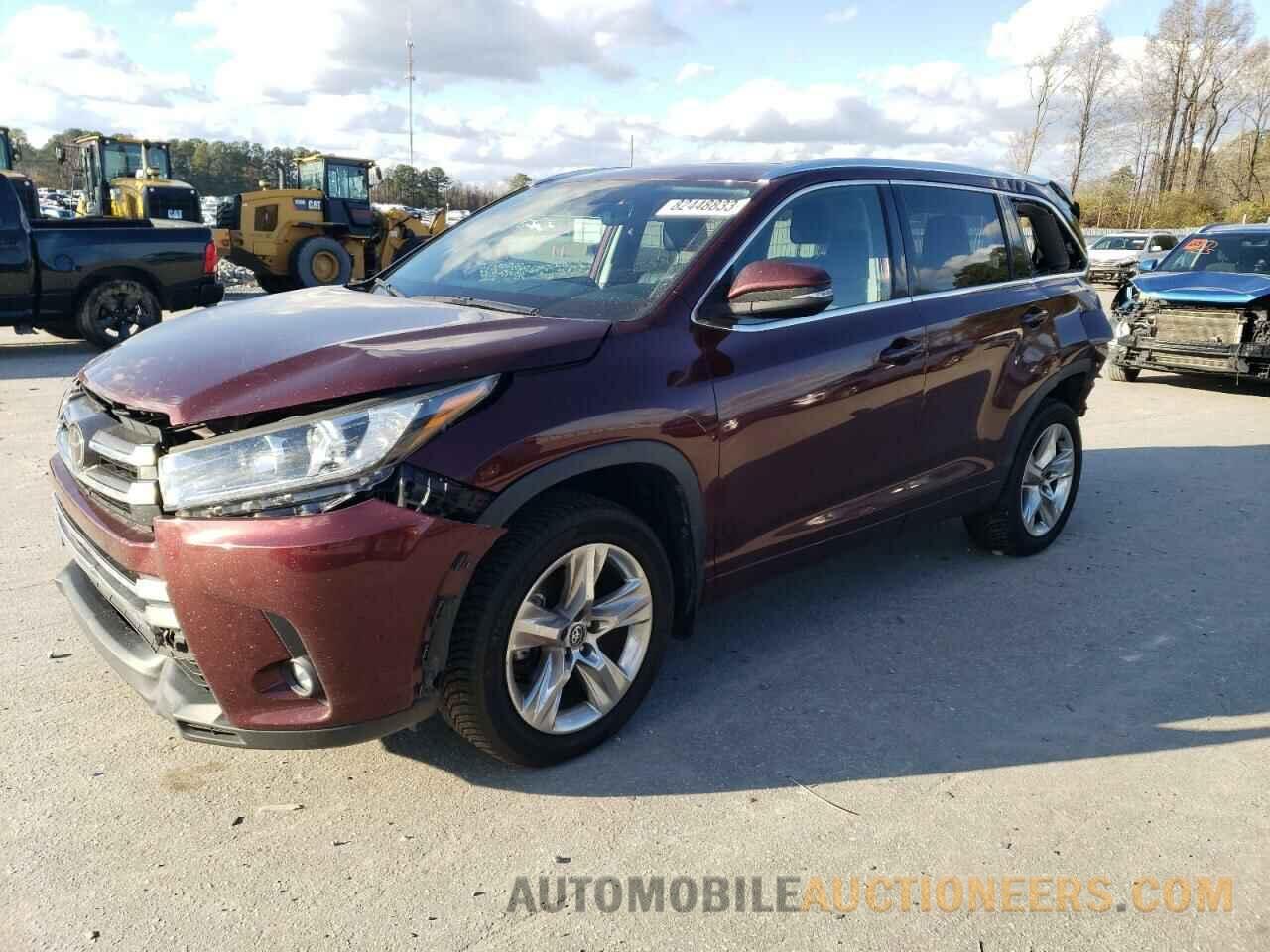 5TDDZRFH5KS990619 TOYOTA HIGHLANDER 2019