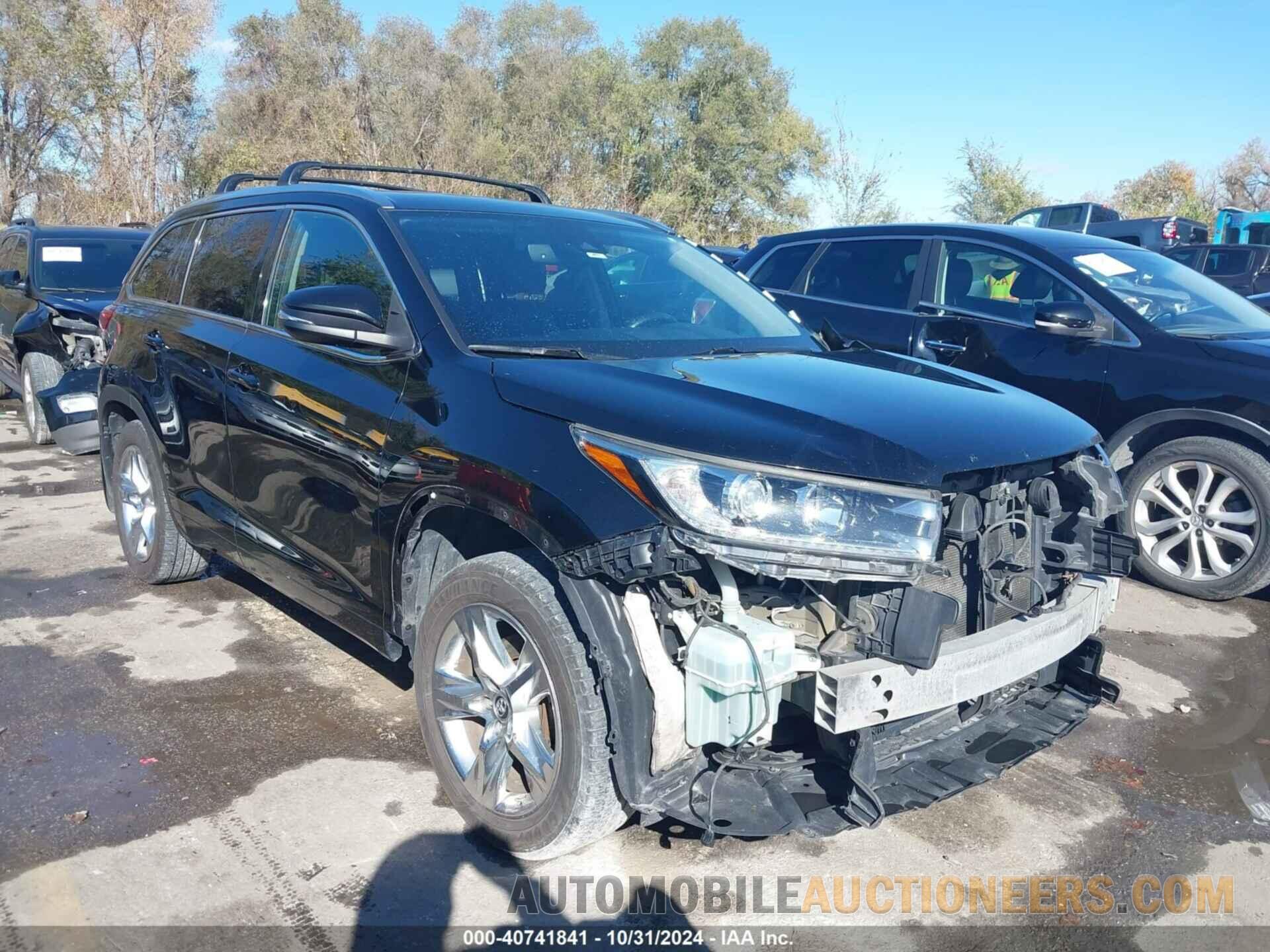 5TDDZRFH6HS479686 TOYOTA HIGHLANDER 2017