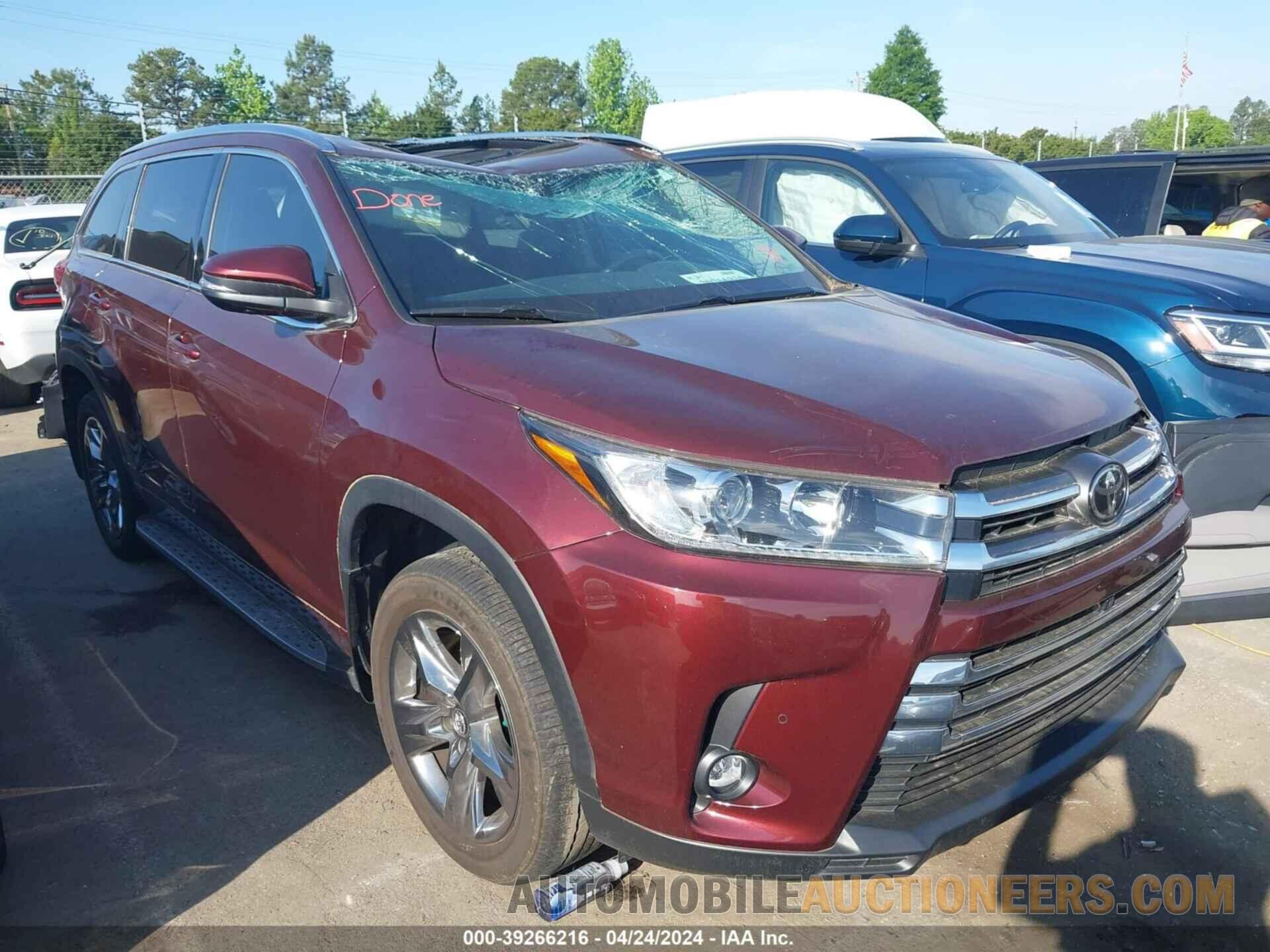 5TDDZRFH6KS701490 TOYOTA HIGHLANDER 2019