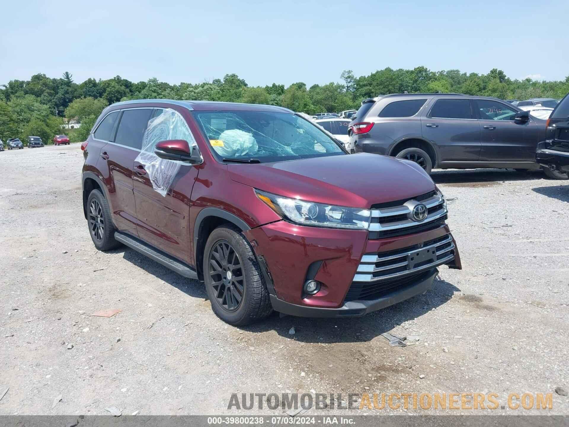 5TDDZRFH6KS925410 TOYOTA HIGHLANDER 2019