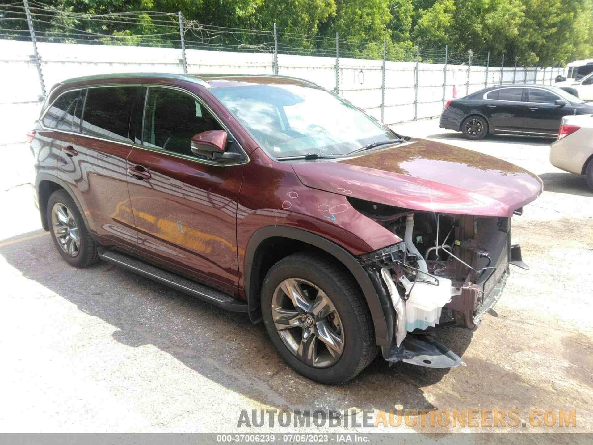 5TDDZRFH7HS432666 TOYOTA HIGHLANDER 2017