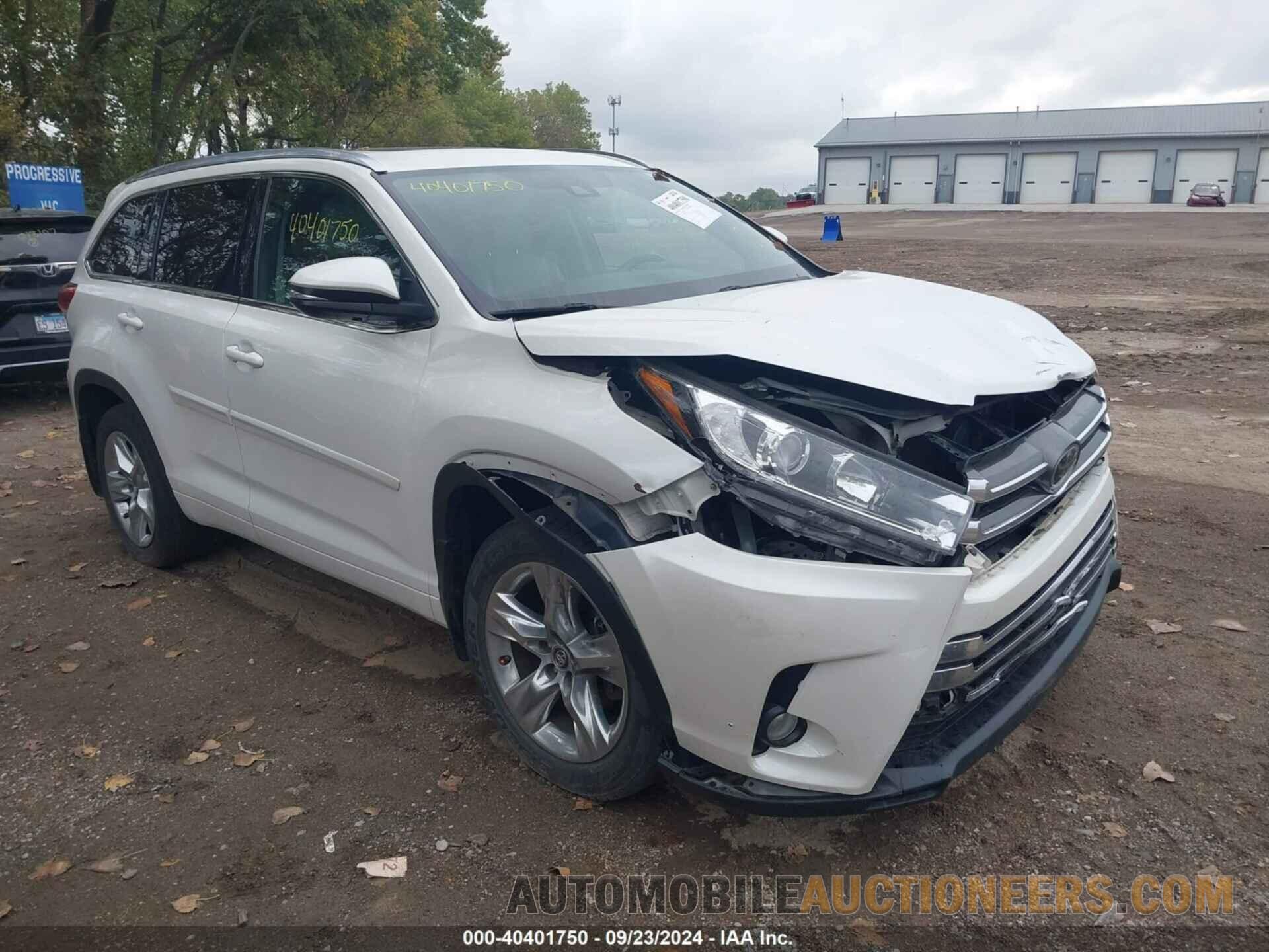 5TDDZRFH8HS385065 TOYOTA HIGHLANDER 2017