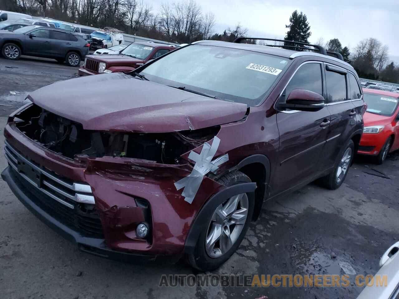 5TDDZRFH8HS437312 TOYOTA HIGHLANDER 2017