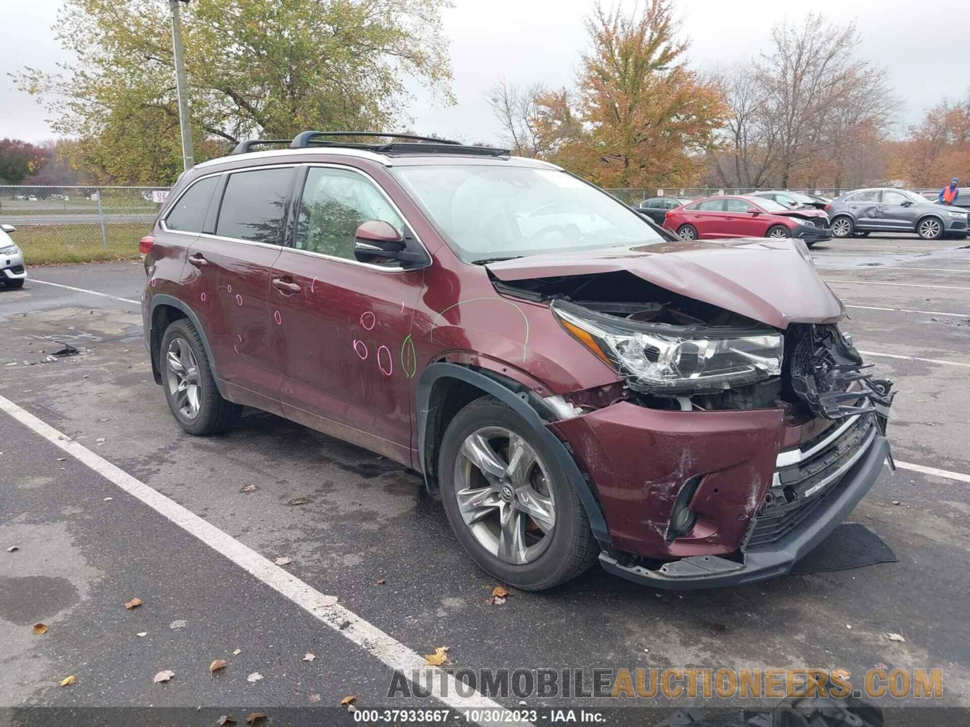 5TDDZRFH8HS460878 TOYOTA HIGHLANDER 2017