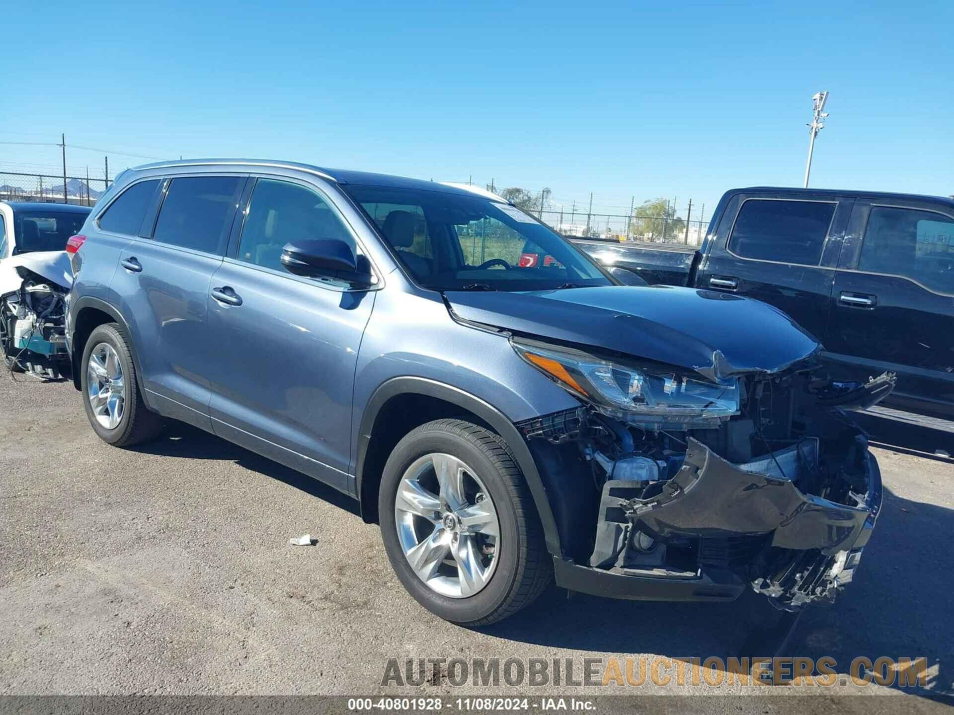 5TDDZRFH8JS802805 TOYOTA HIGHLANDER 2018