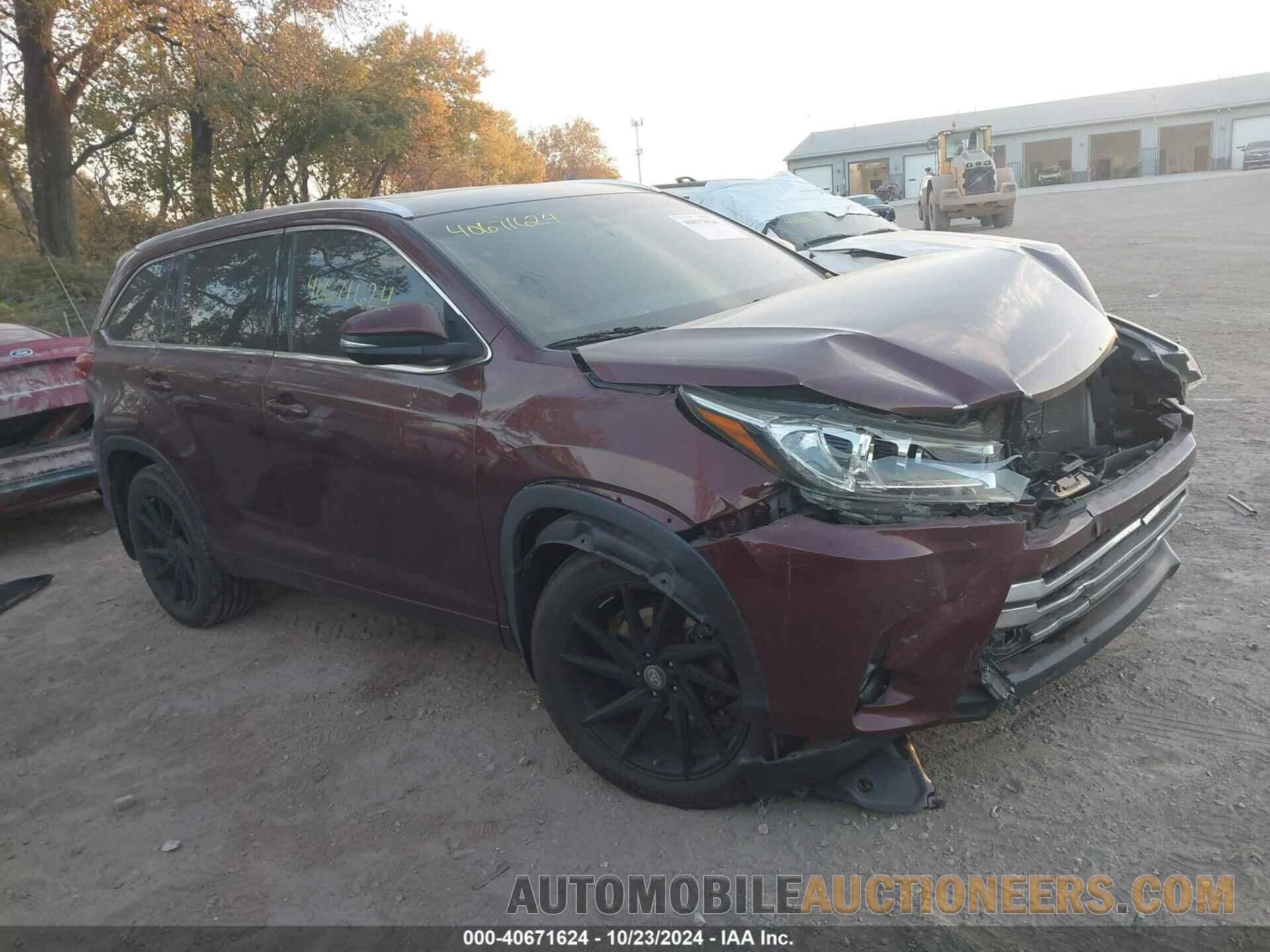 5TDDZRFH8JS851048 TOYOTA HIGHLANDER 2018