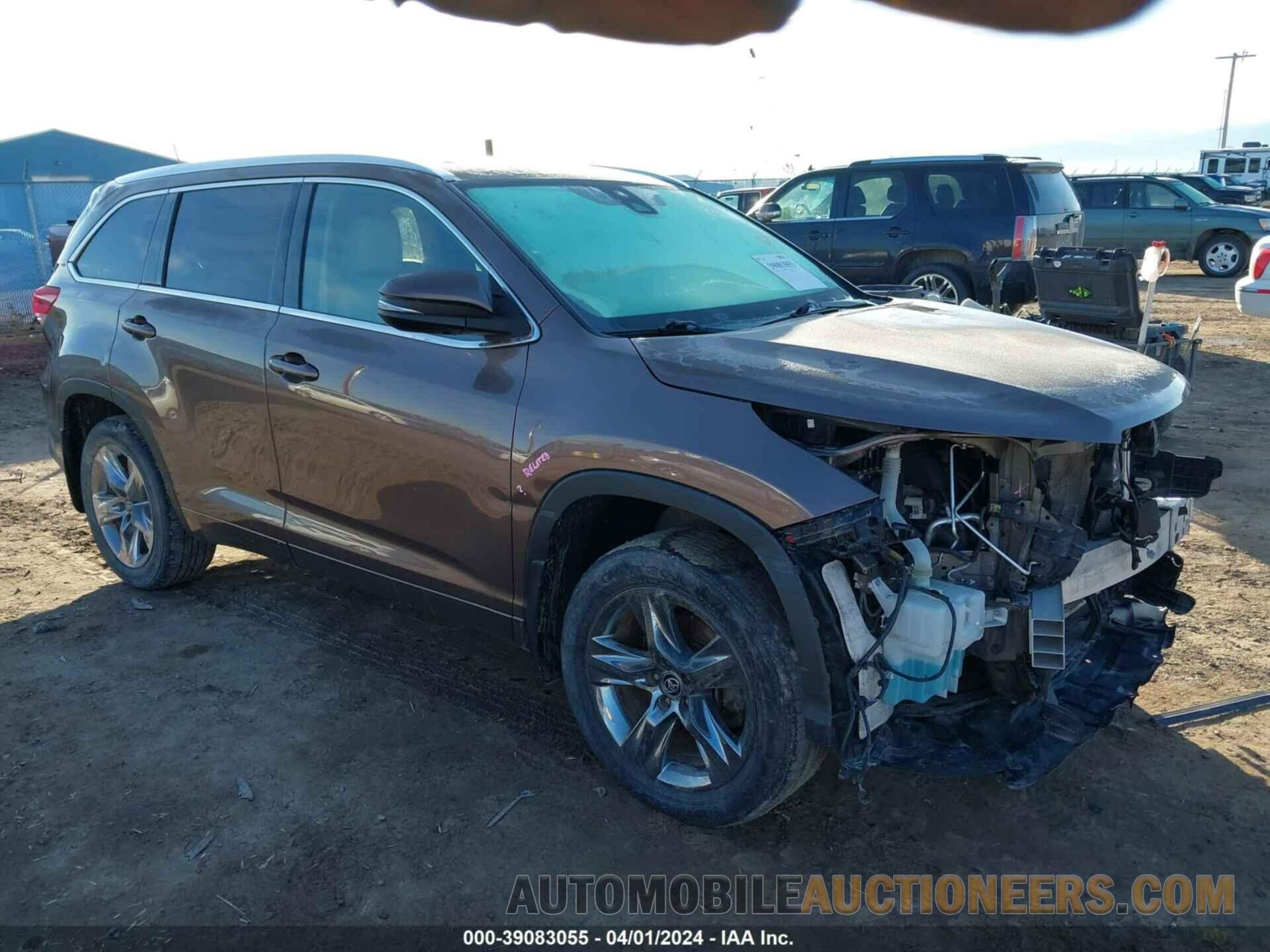 5TDDZRFH8KS986970 TOYOTA HIGHLANDER 2019