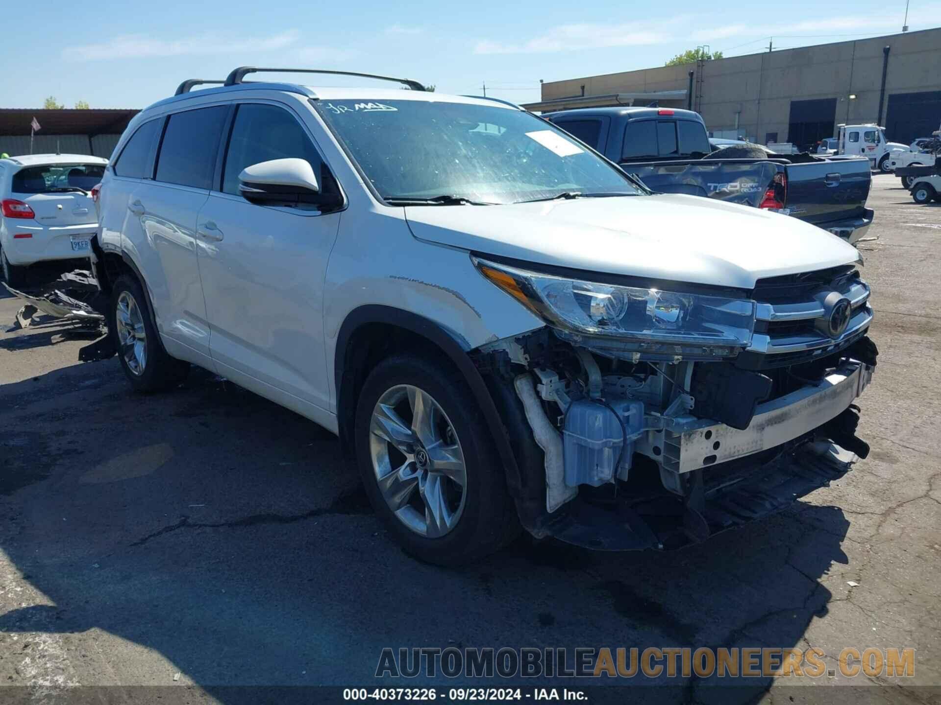 5TDDZRFH9HS365813 TOYOTA HIGHLANDER 2017