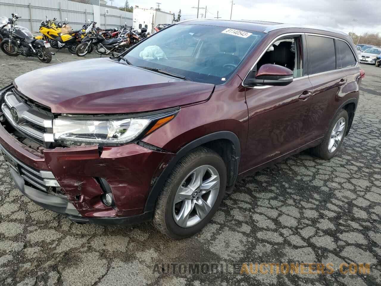 5TDDZRFH9KS952441 TOYOTA HIGHLANDER 2019