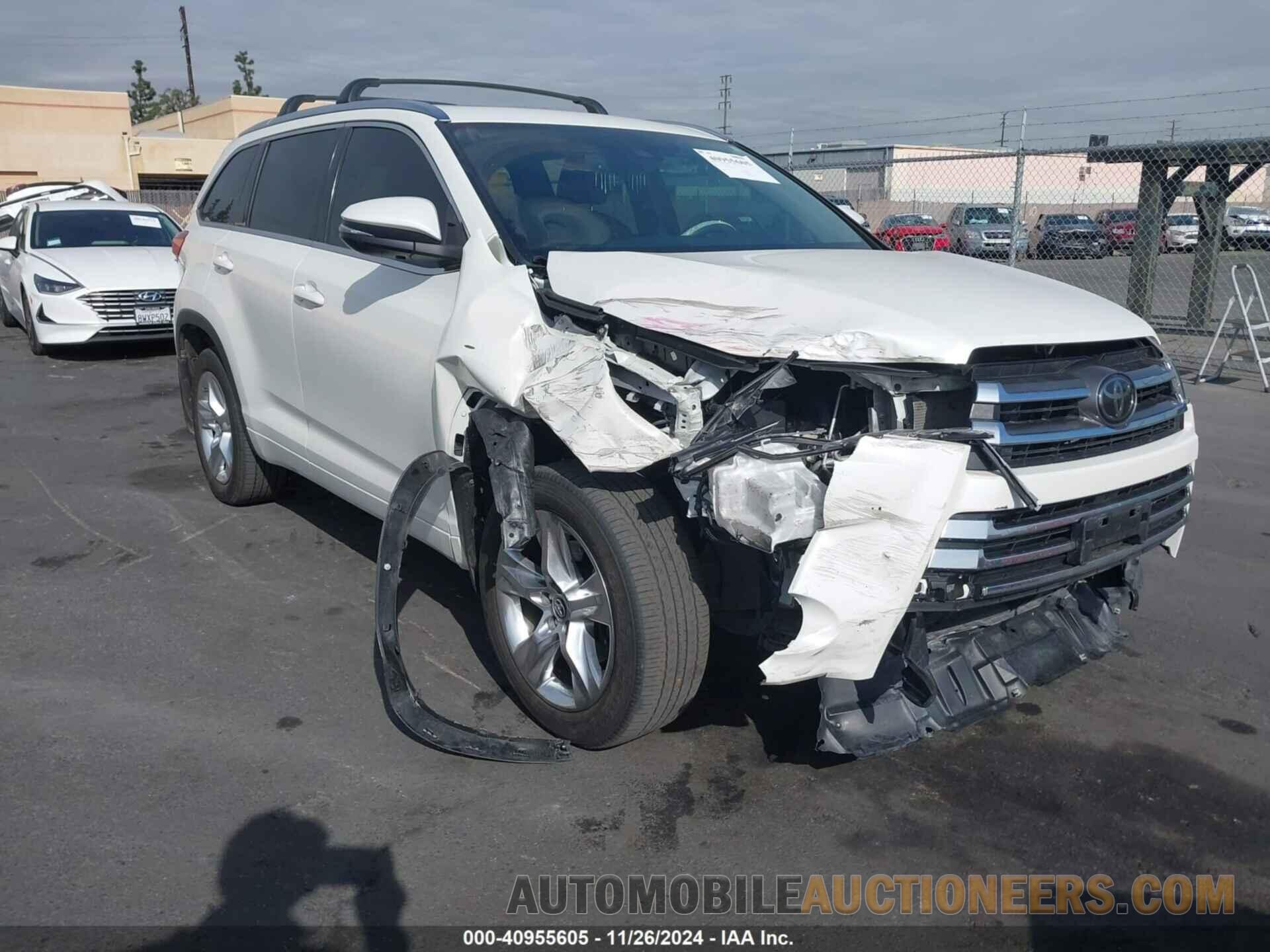 5TDDZRFH9KS970129 TOYOTA HIGHLANDER 2019