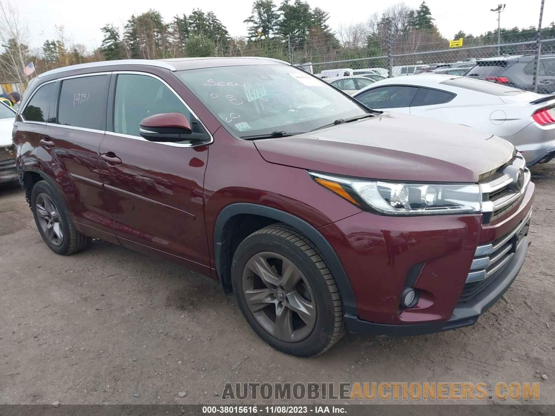 5TDDZRFHXHS367263 TOYOTA HIGHLANDER 2017