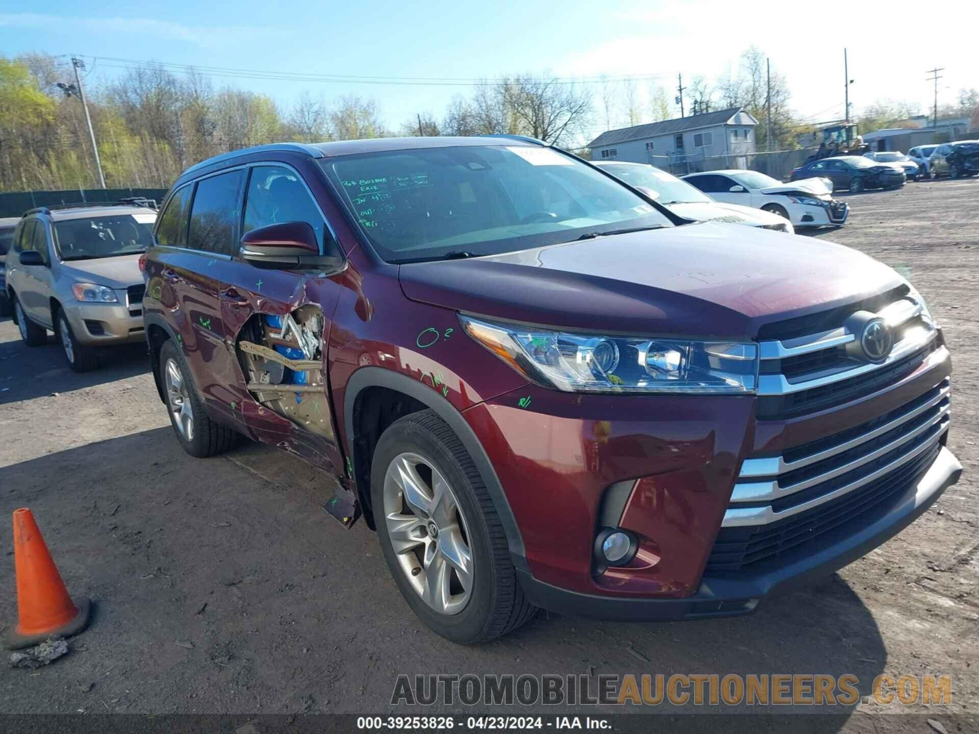 5TDDZRFHXHS386461 TOYOTA HIGHLANDER 2017