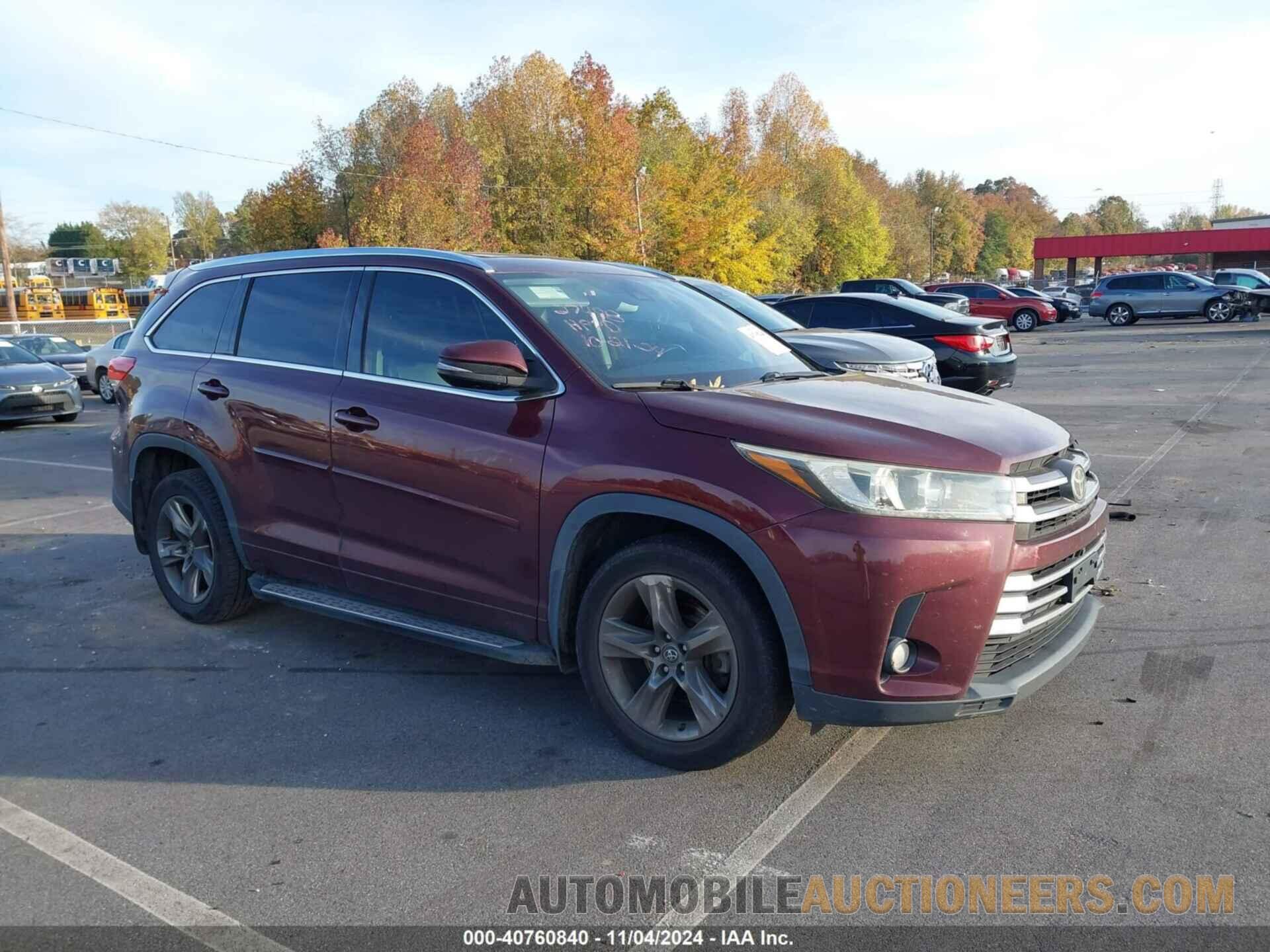 5TDDZRFHXJS499168 TOYOTA HIGHLANDER 2018