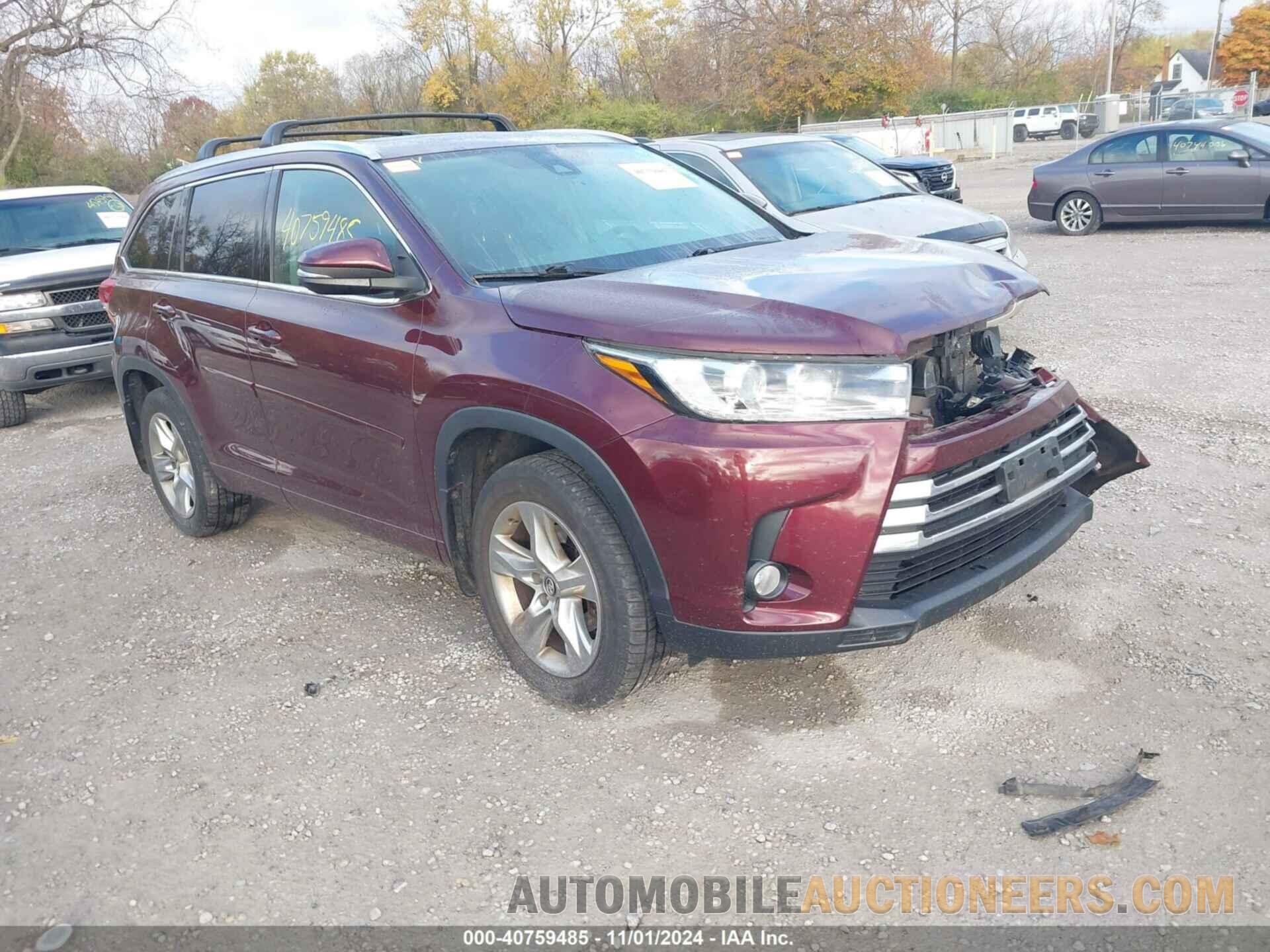 5TDDZRFHXJS906020 TOYOTA HIGHLANDER 2018