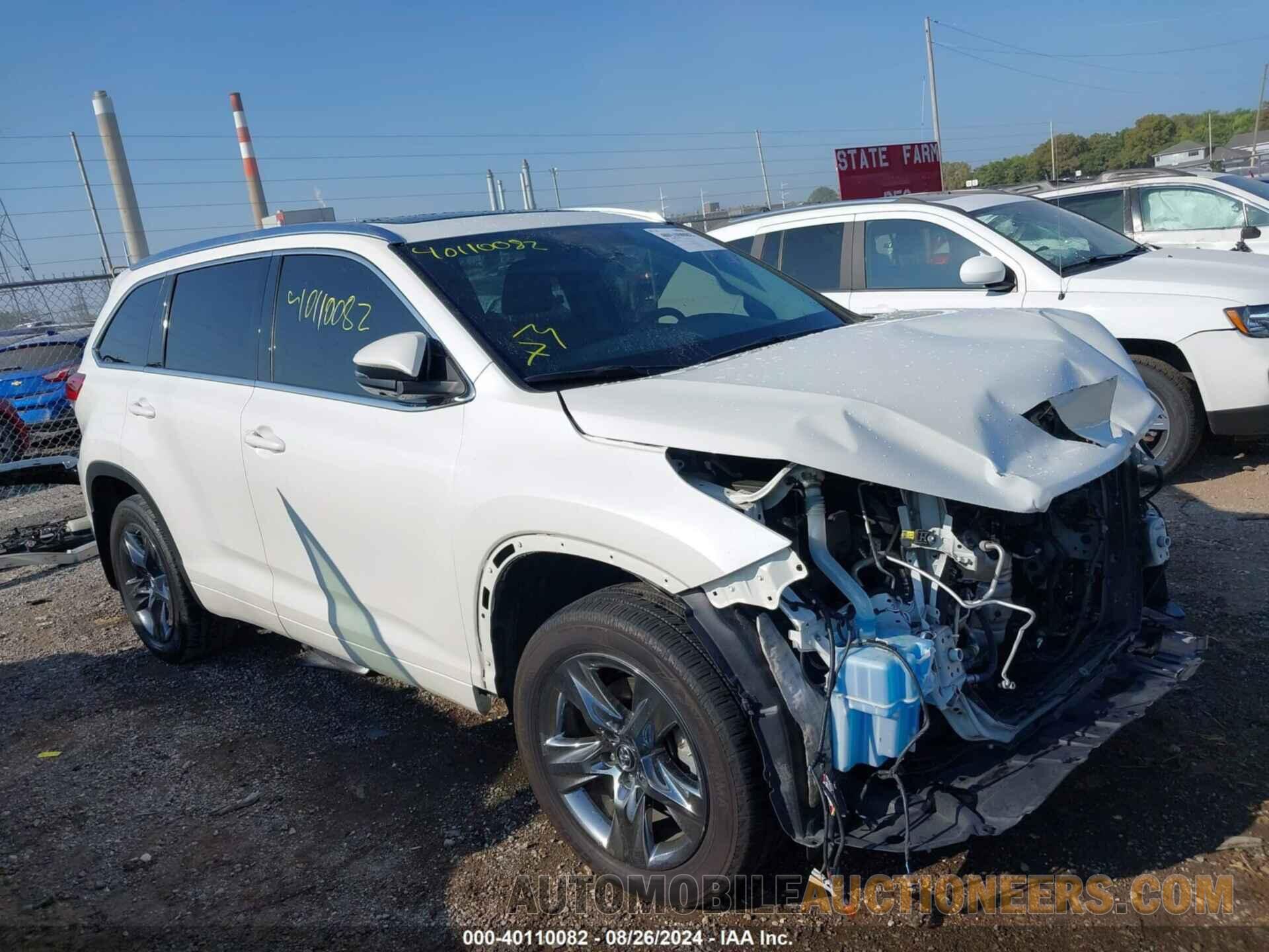 5TDDZRFHXJS914733 TOYOTA HIGHLANDER 2018