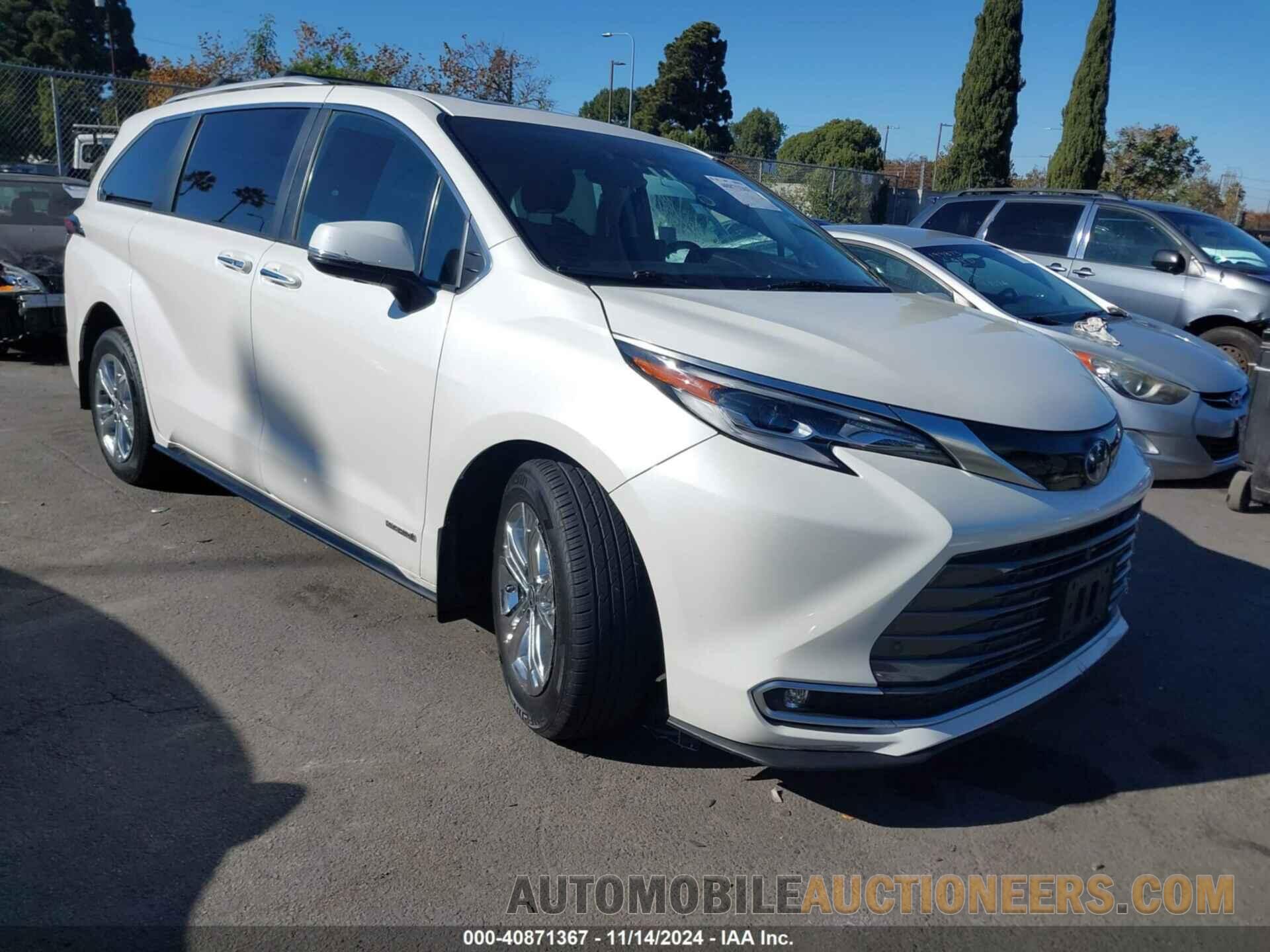 5TDESKFC6MS013142 TOYOTA SIENNA 2021