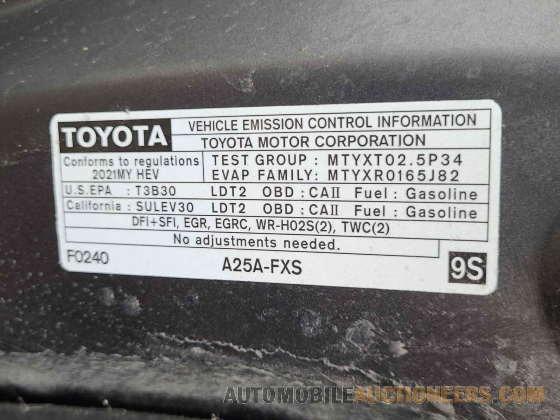 5TDHBRCH4MS535497 TOYOTA HIGHLANDER 2021